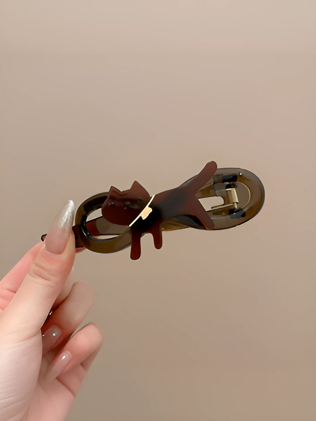 1# Dark grey clip 11 cm