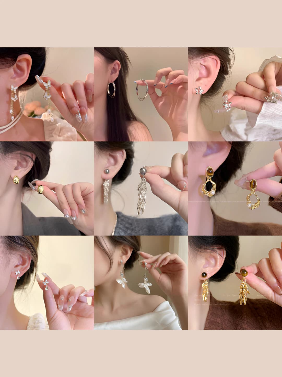 Women's pearl earrings with s925 silver posts, elegant Japanese-Korean style design, 2026 new collection