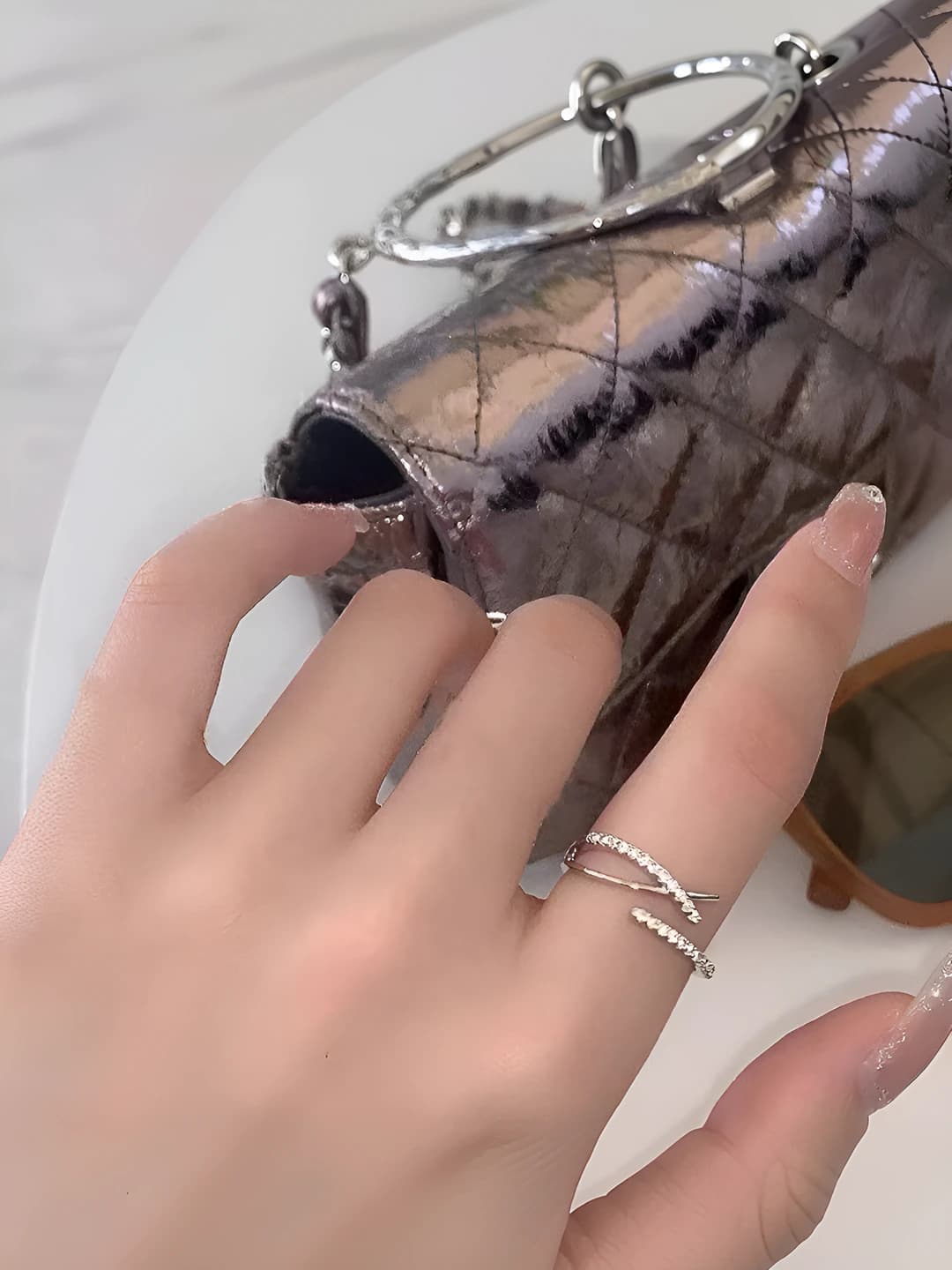 Cross style ring