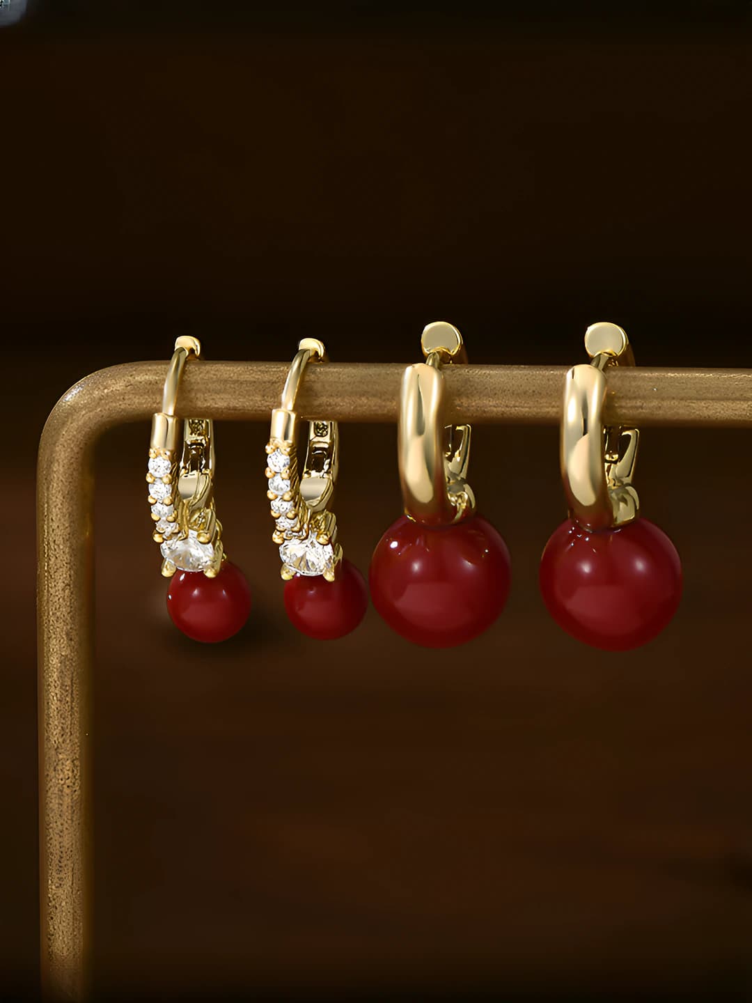 Gold & red