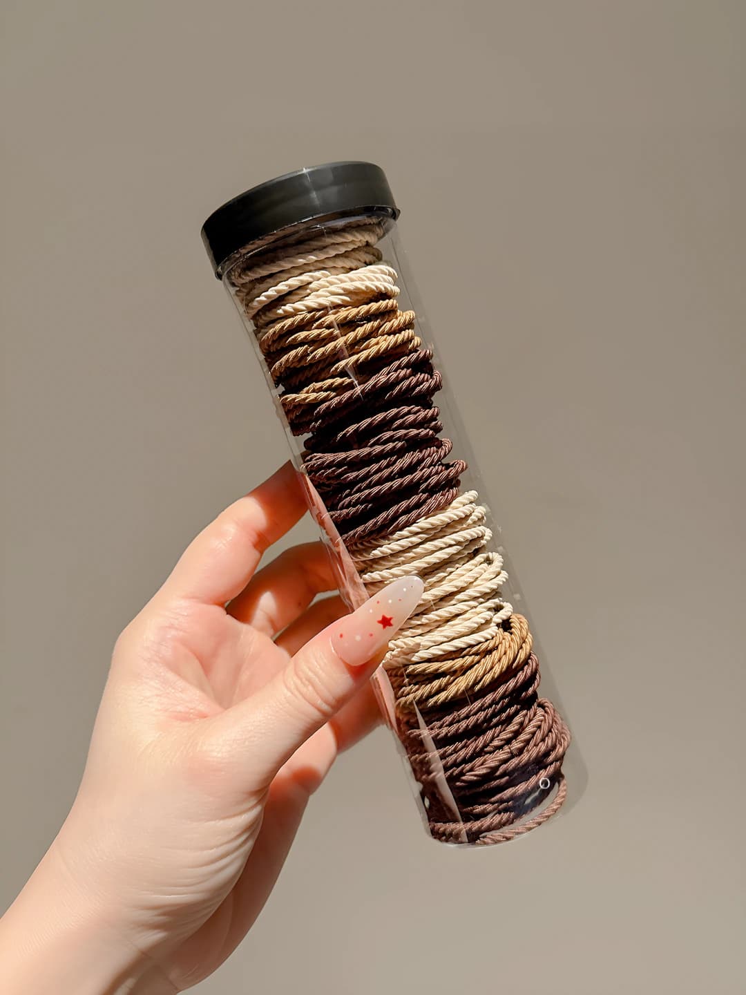 2# coffee rubber bands 100 pcs in jar