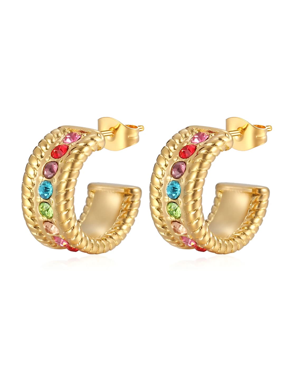 Gold with diamonds, Colored