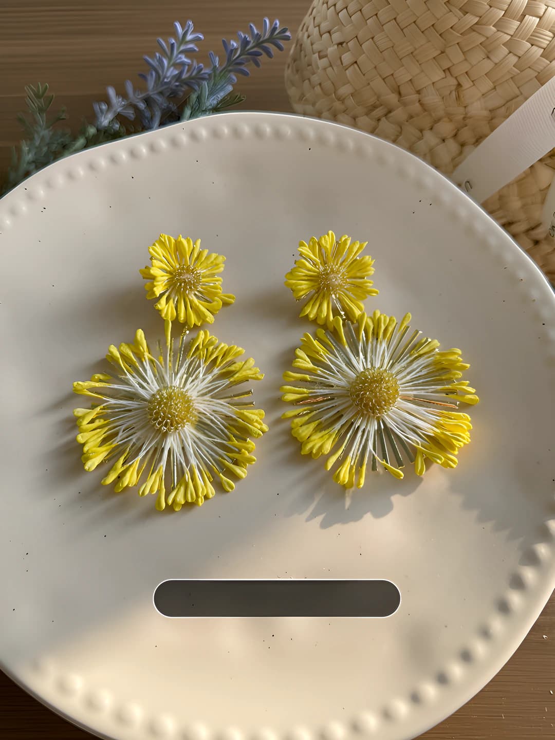 Yellow metal sunflower