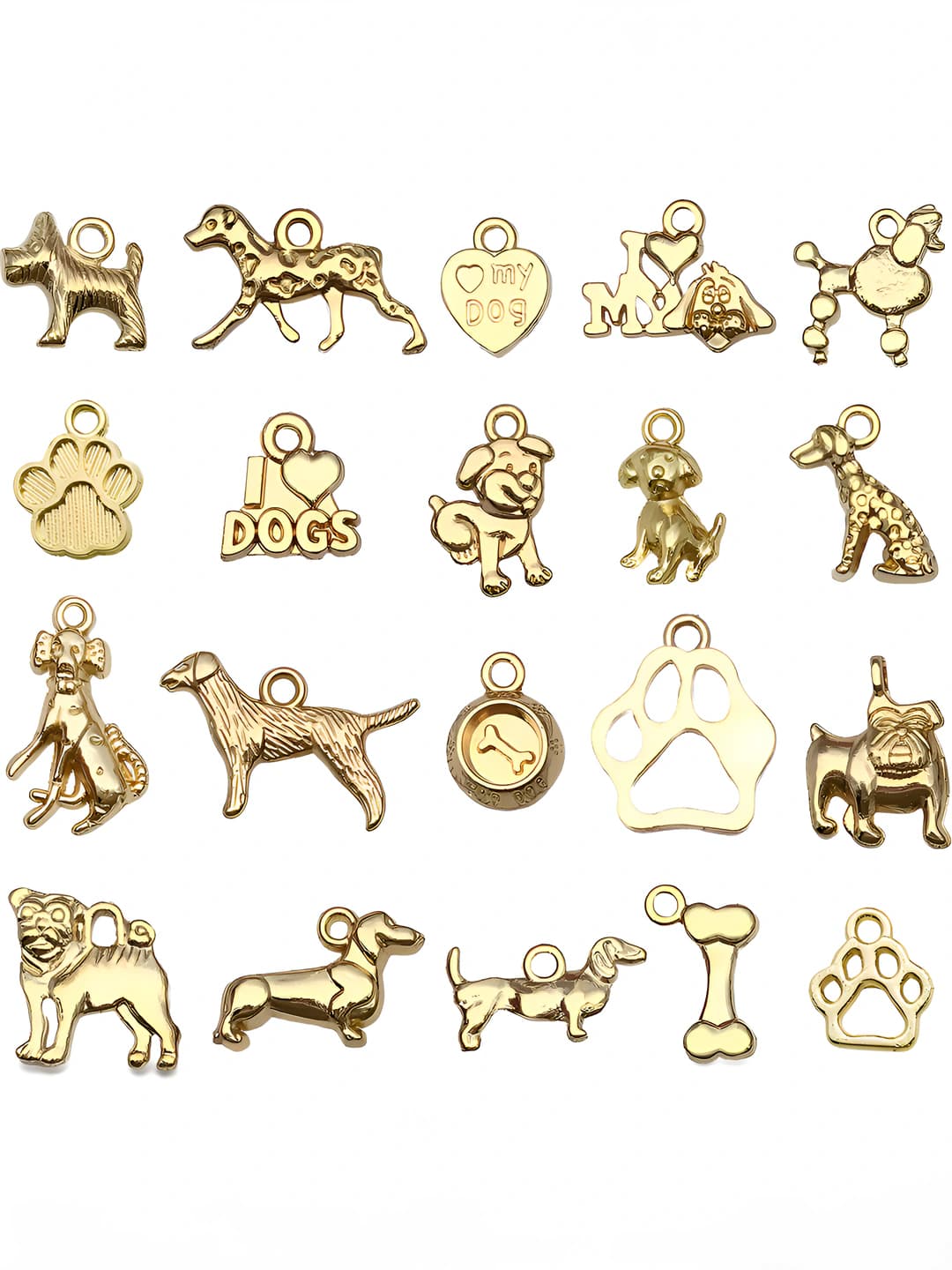 Mixed 20 pc kc gold dog series-20 var 1 each-23g-SN860