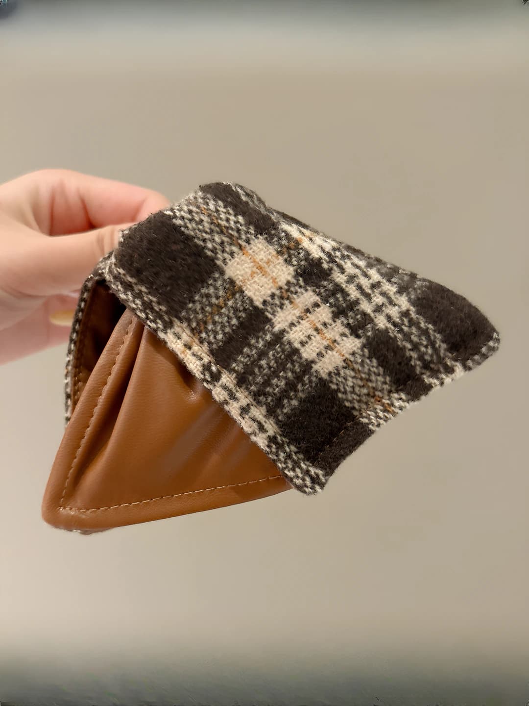 Coffee, plaid, 13 cm