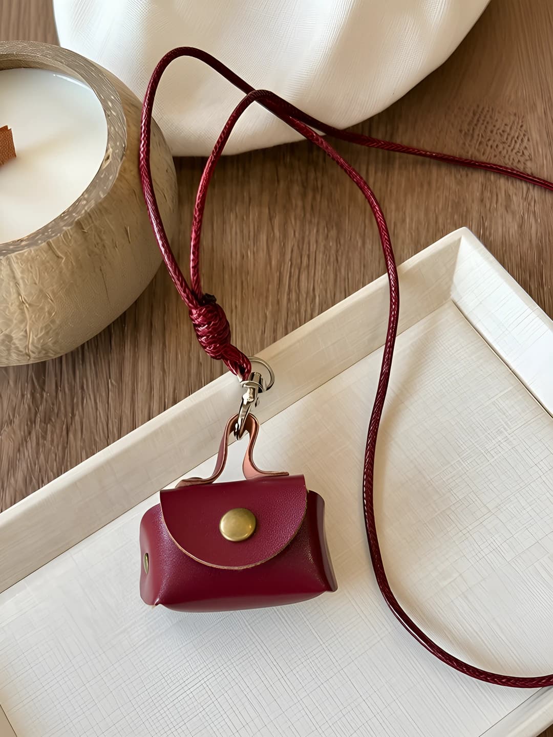 22# Necklace - Wine red