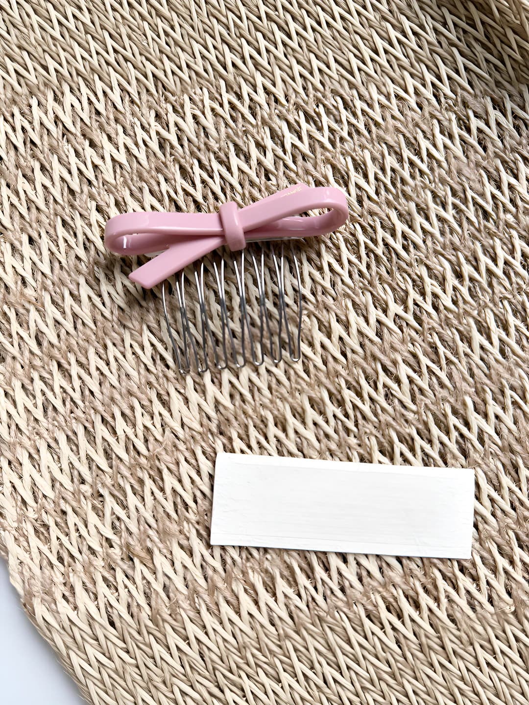 Pink bow 7 cm