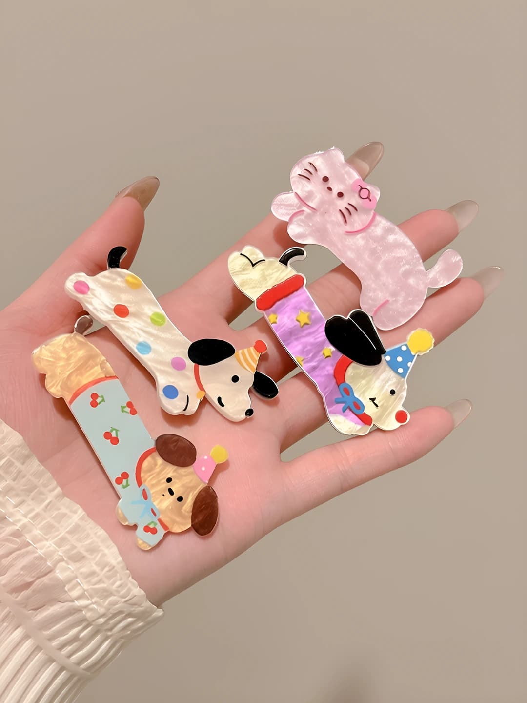 Cat and dog, 4 pcs