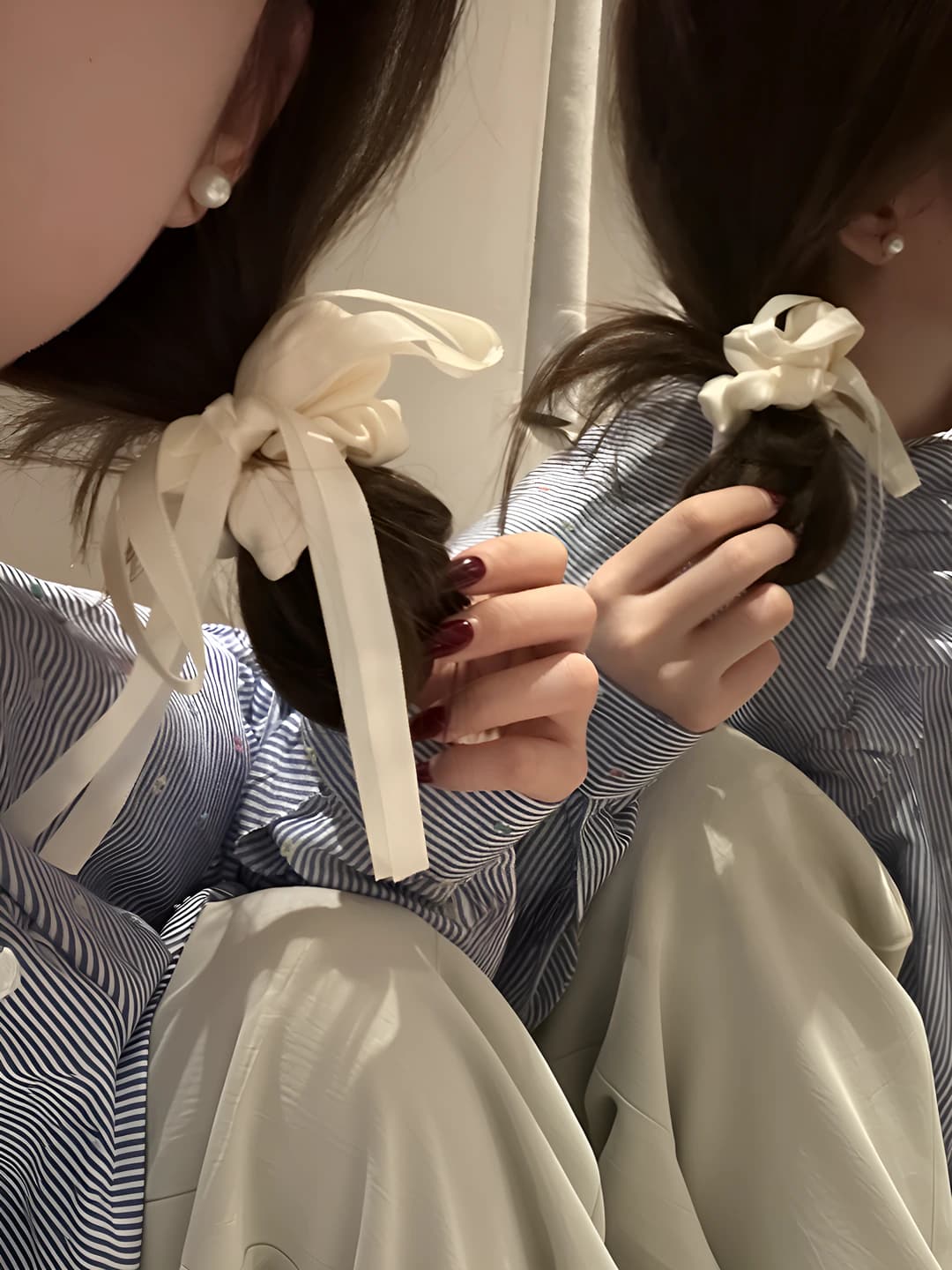 1# White bow