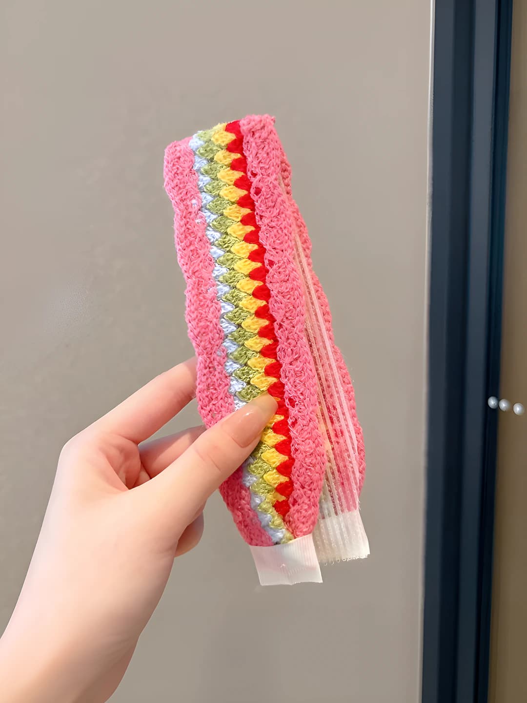 3# Pink rainbow weave