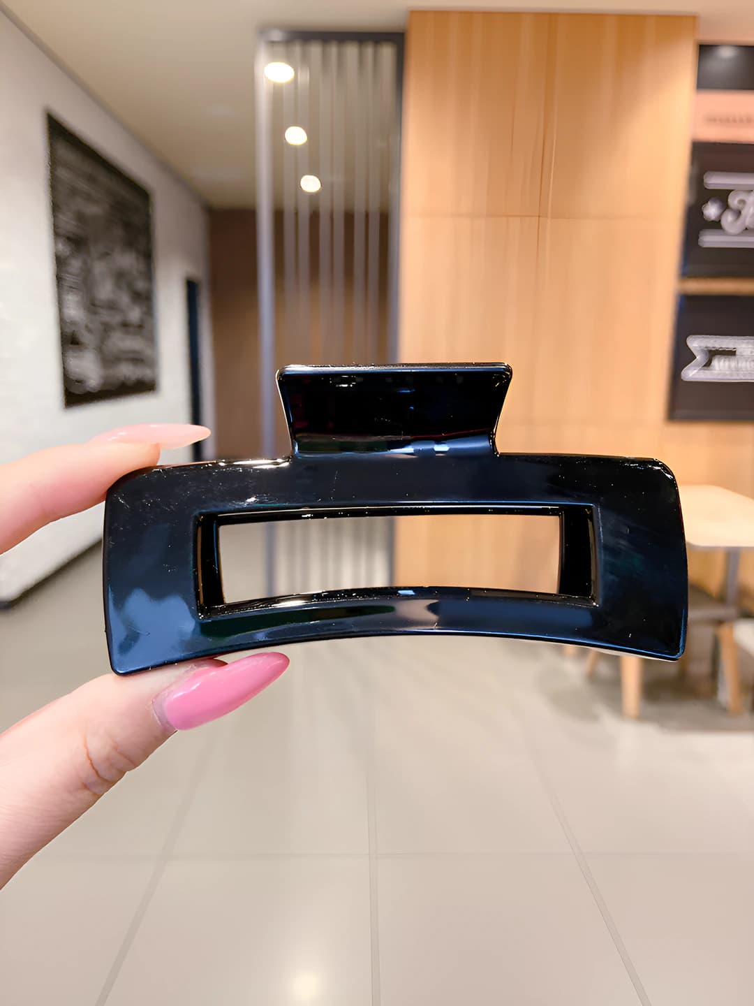 8# Black large square 10cm