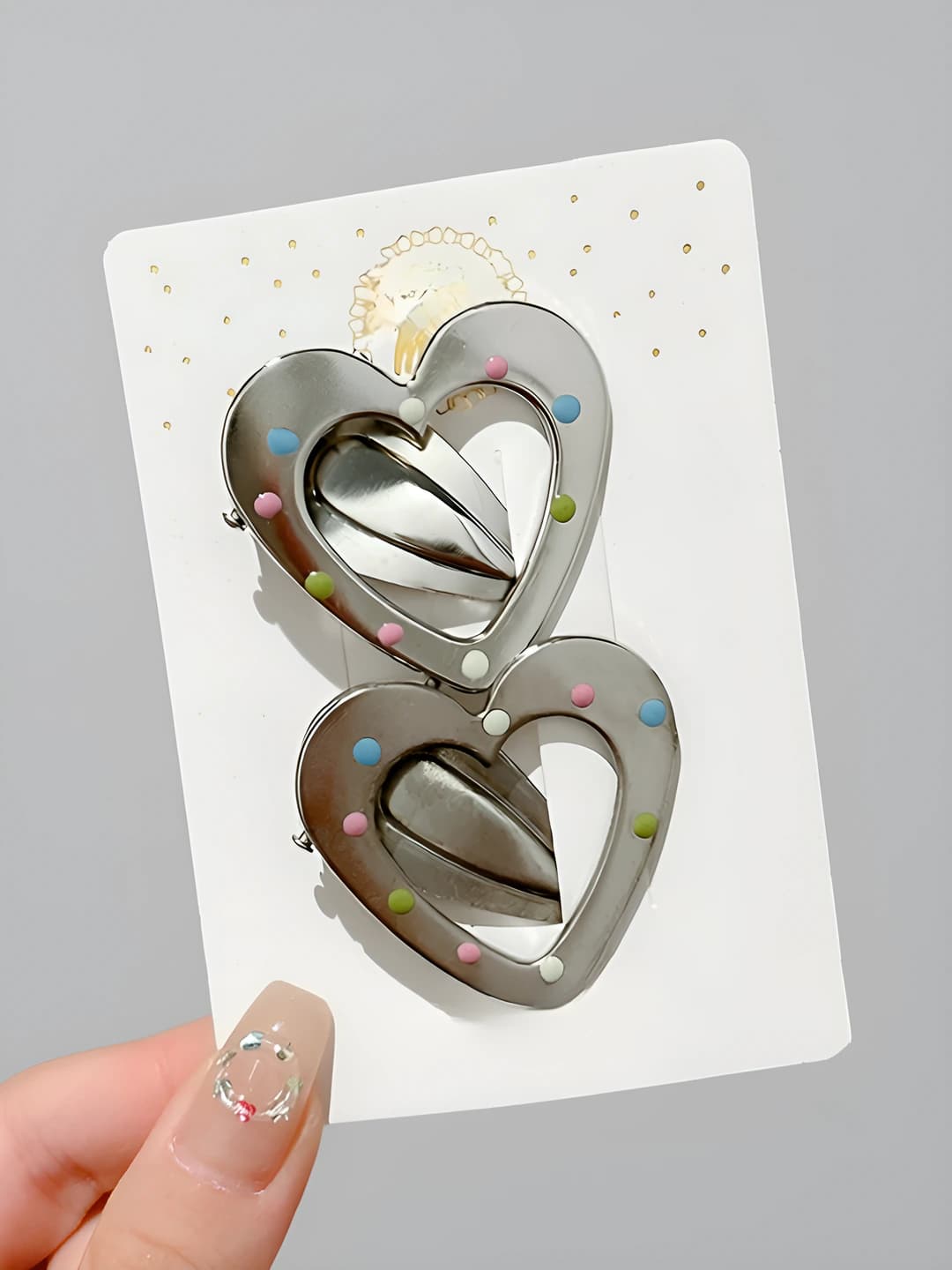 2# Cut-out heart, 2 pcs
