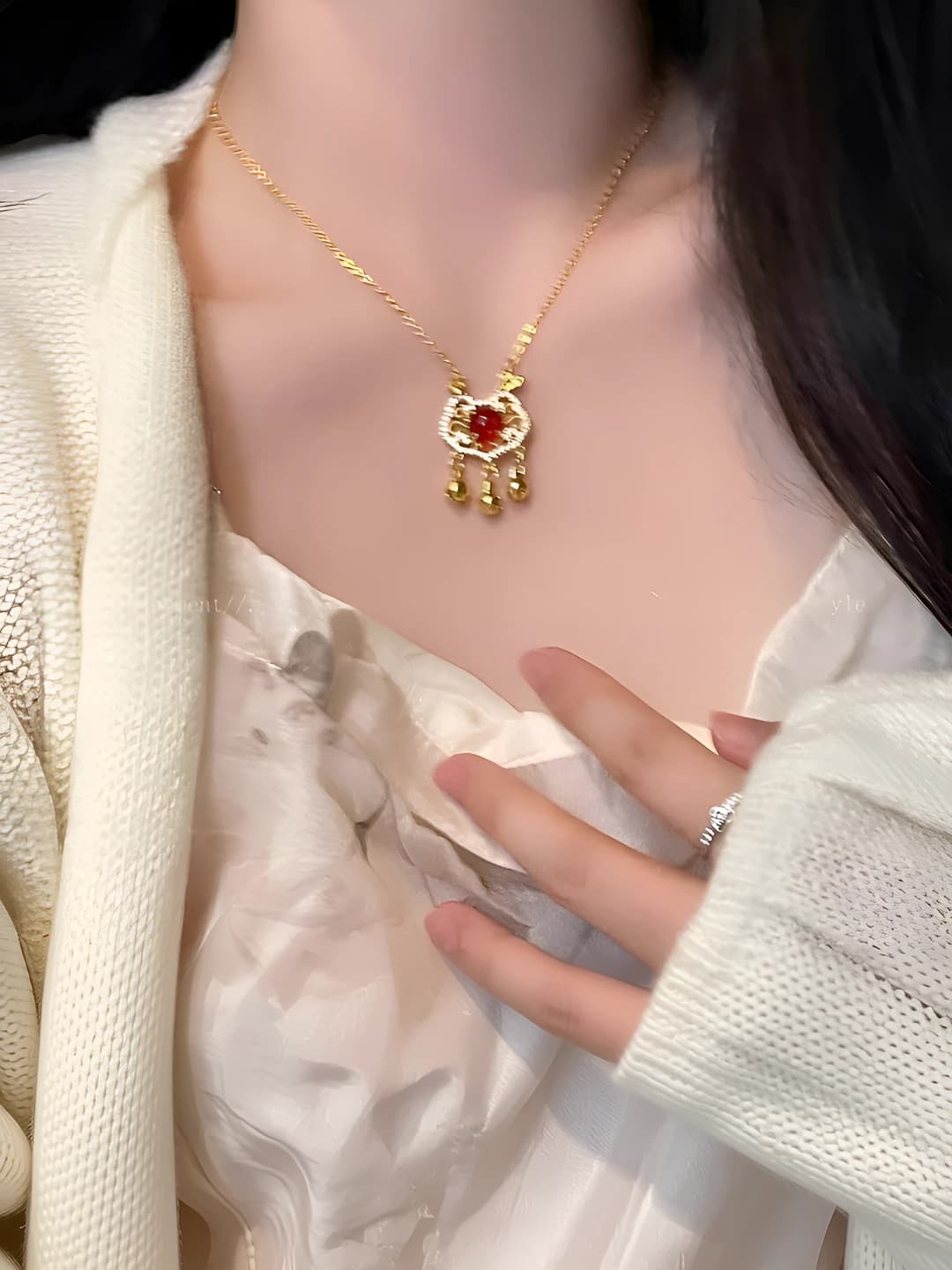 Gold big ear rabbit safety lock