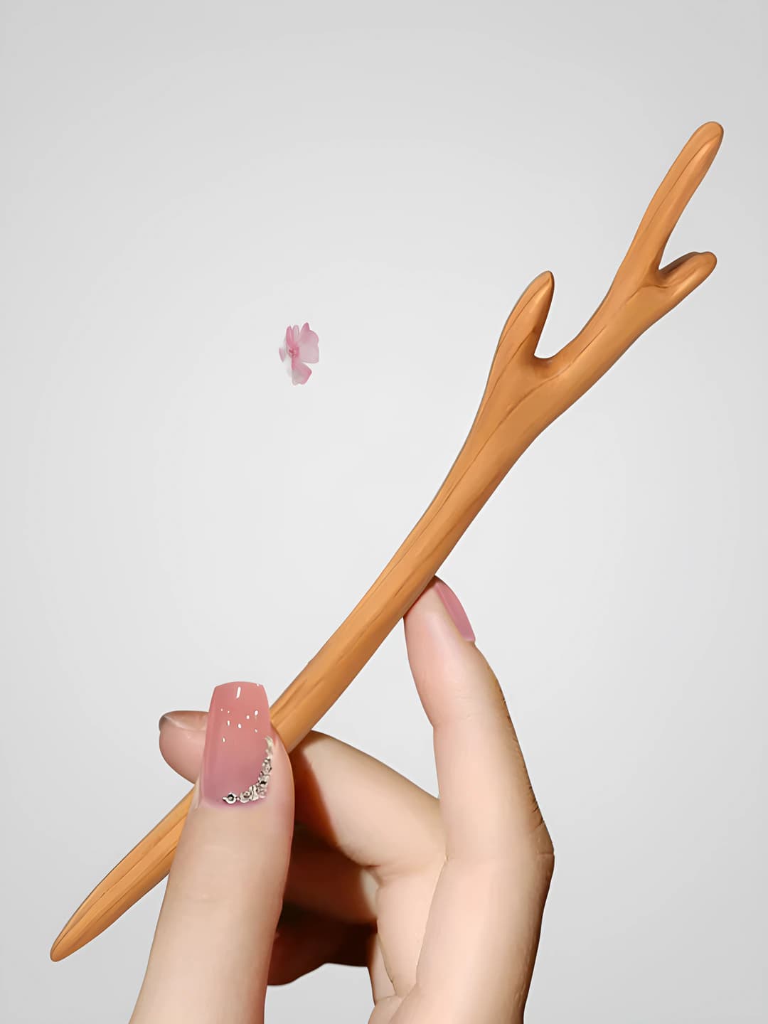 Antlers, peach wood