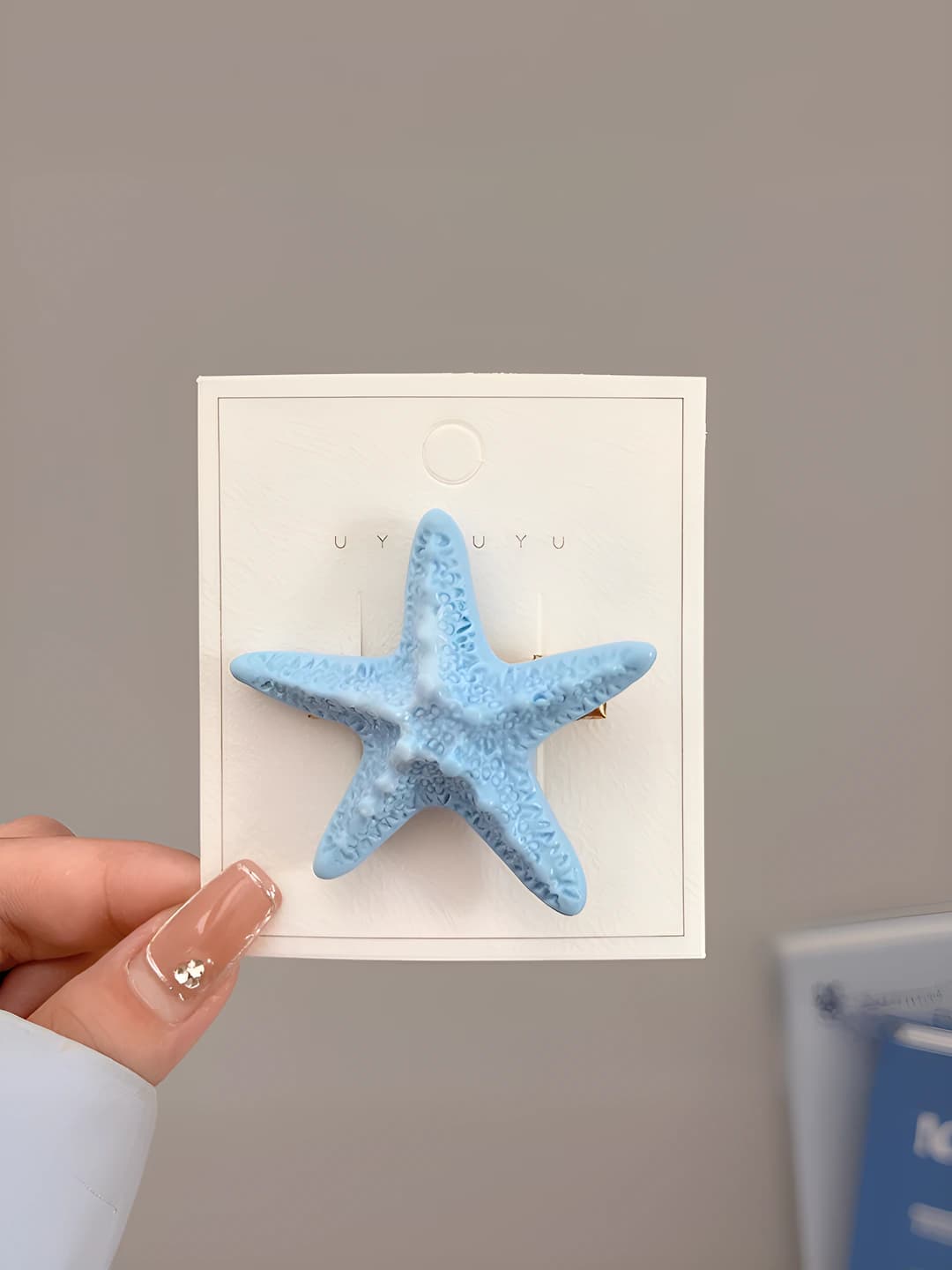1# Морская звезда, синий, 5.5 см