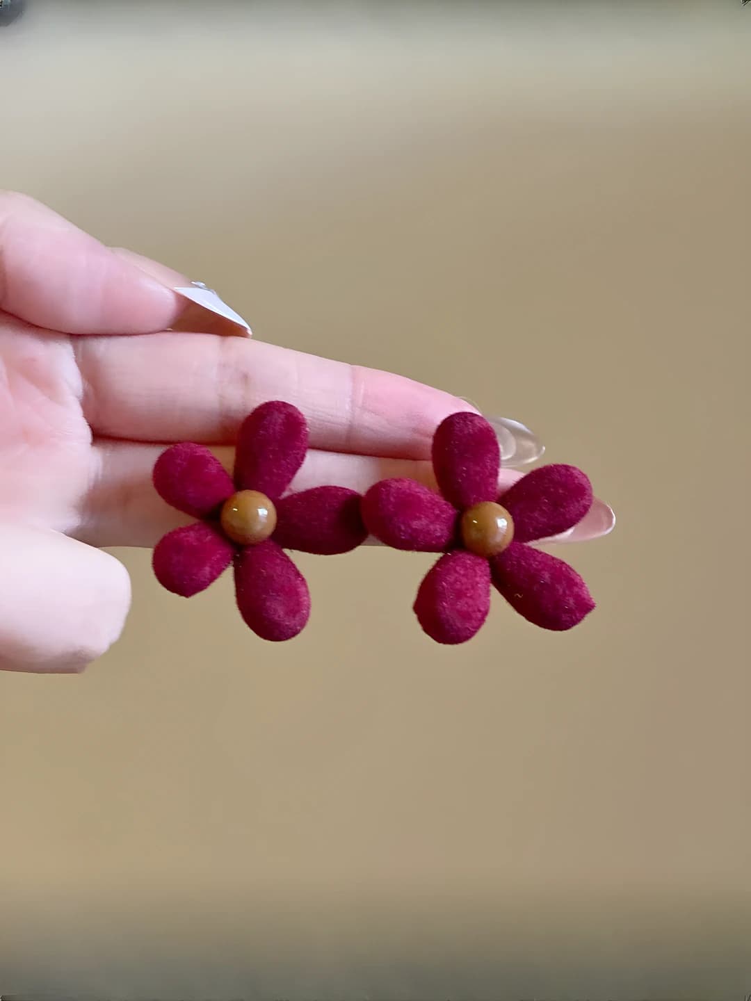Red velvet flower