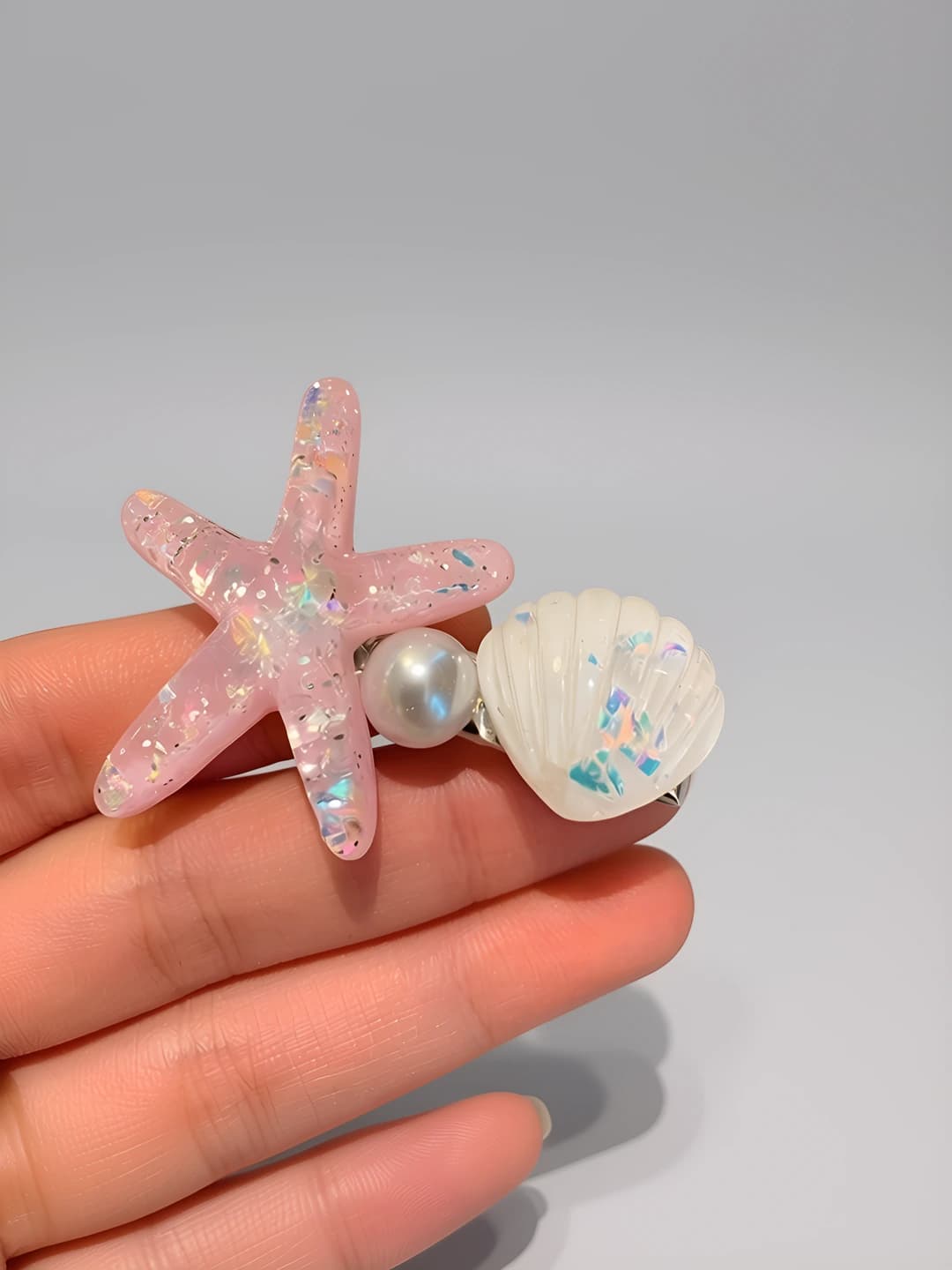 2# Pink starfish, 5.5 cm, 4 cm