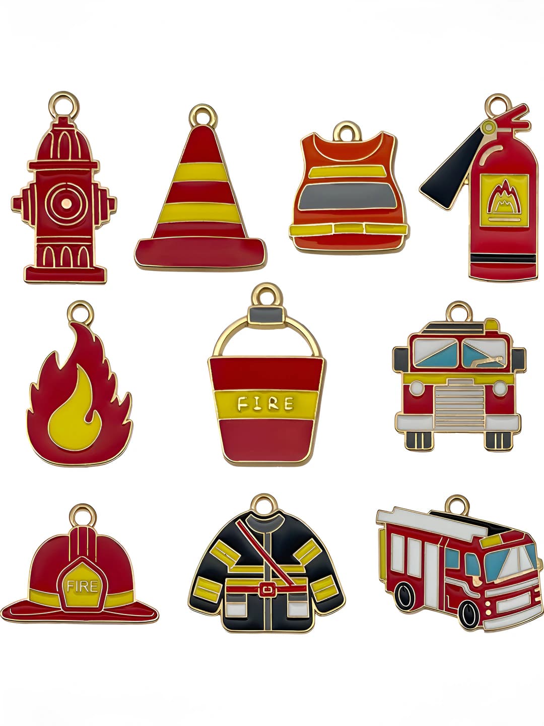 10 pcs fire theme, 16.95g
