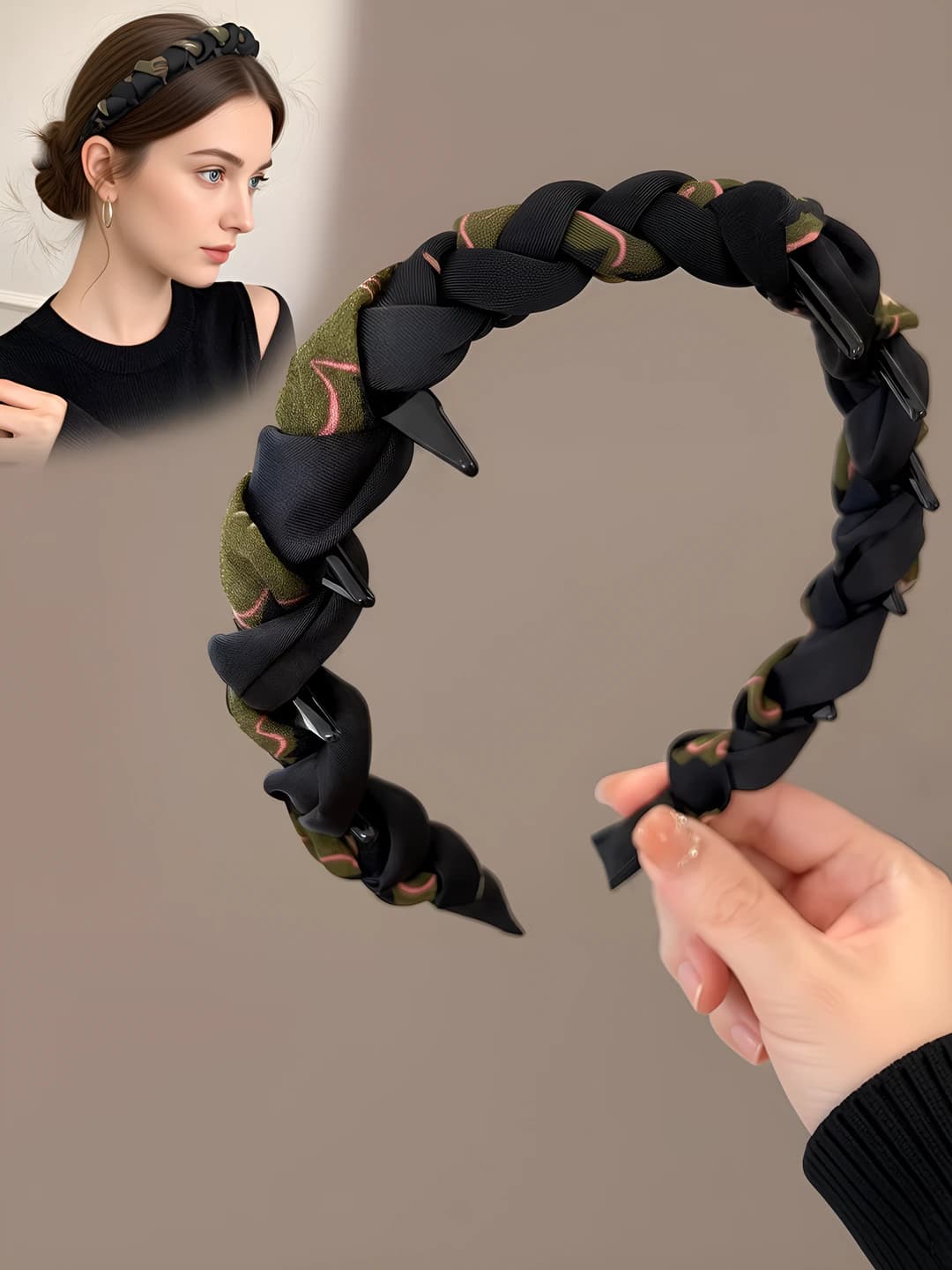 High headband - Green-black