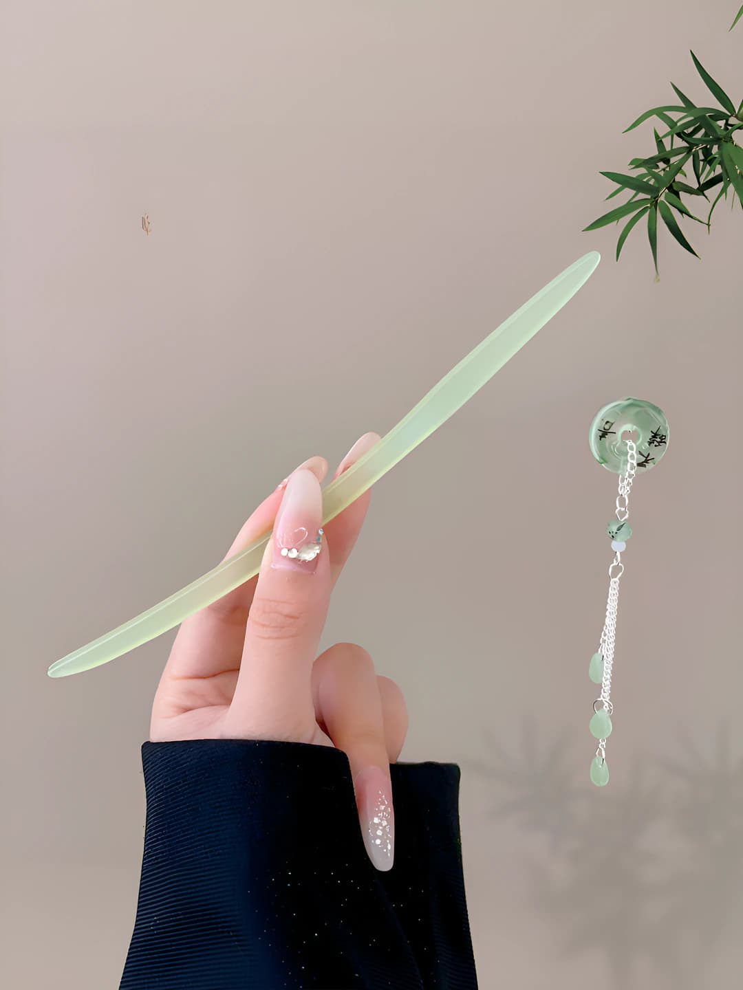 41# Black mountain calligraphy, safety pendant hairpin