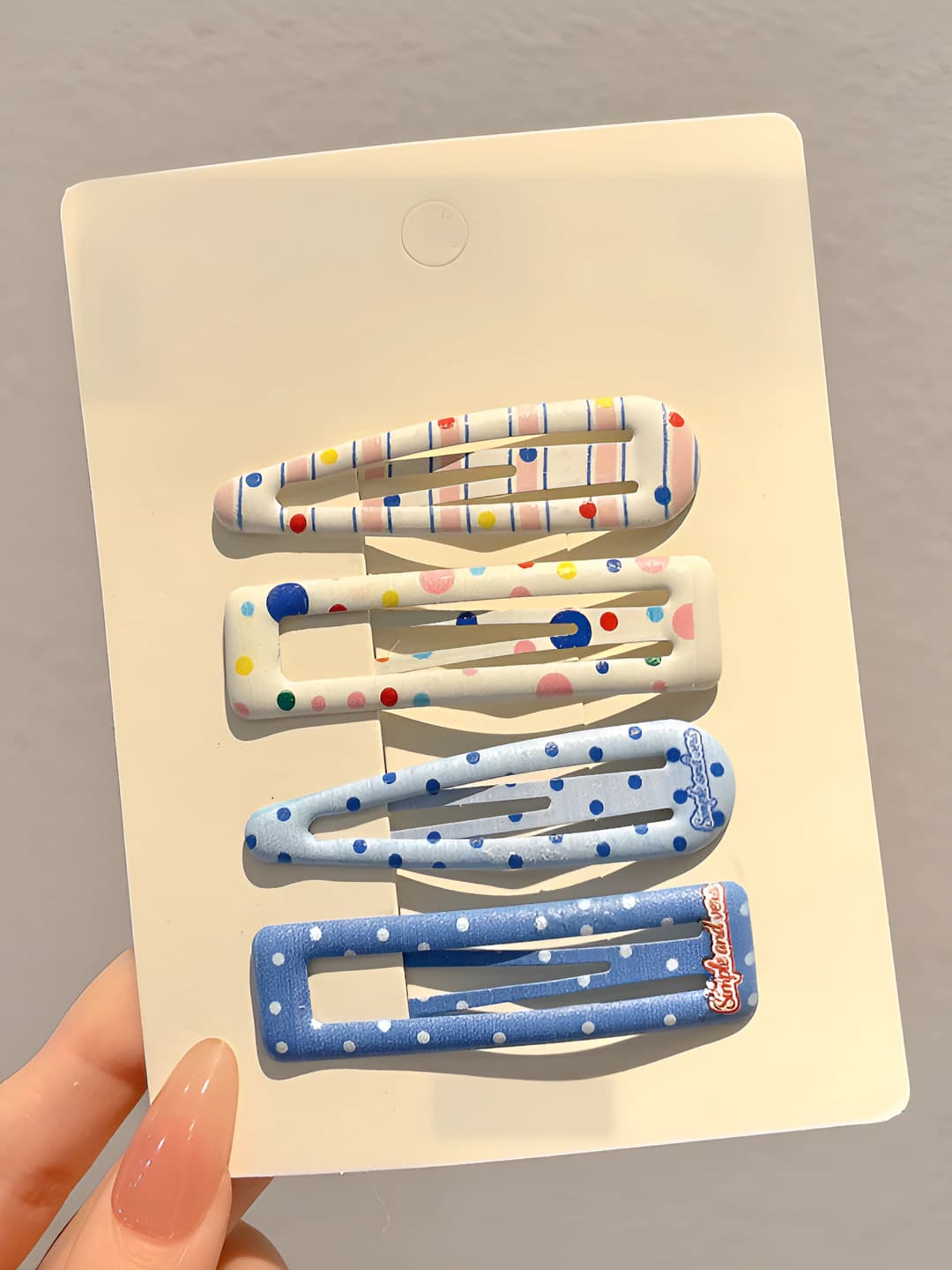 3# Blue 4 pcs - 6 cm