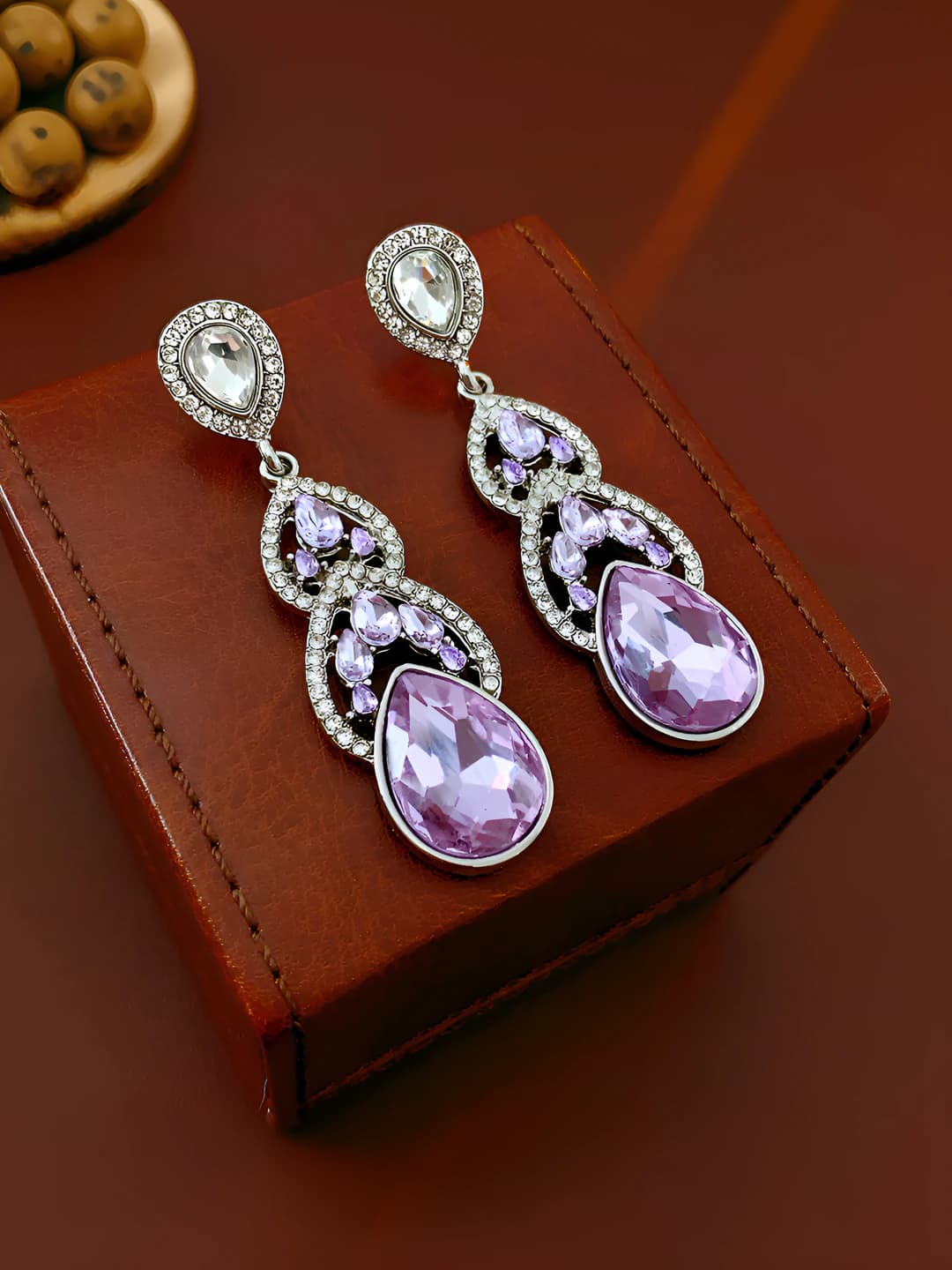 66# Silver post - Silver - Purple