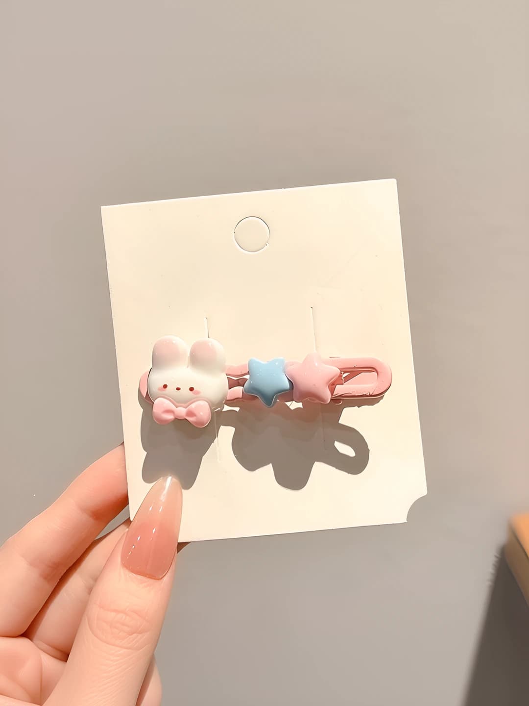 8# Small rabbit hair clip - 6 cm