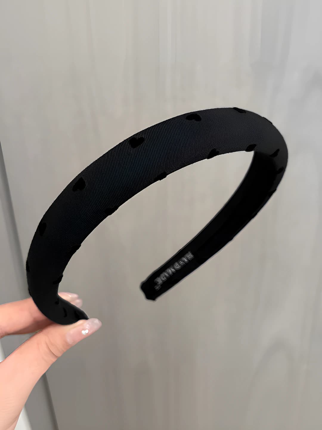 Black heart headband