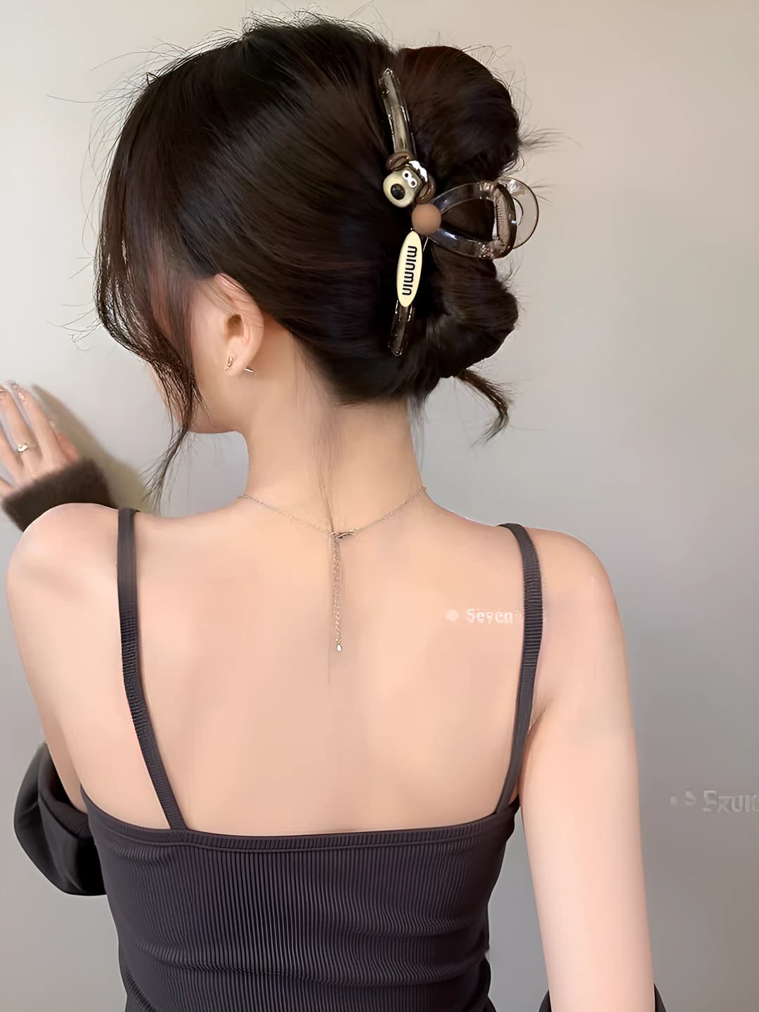 Кофейное зерно собачка буквенная табличка зажим 12.5 см