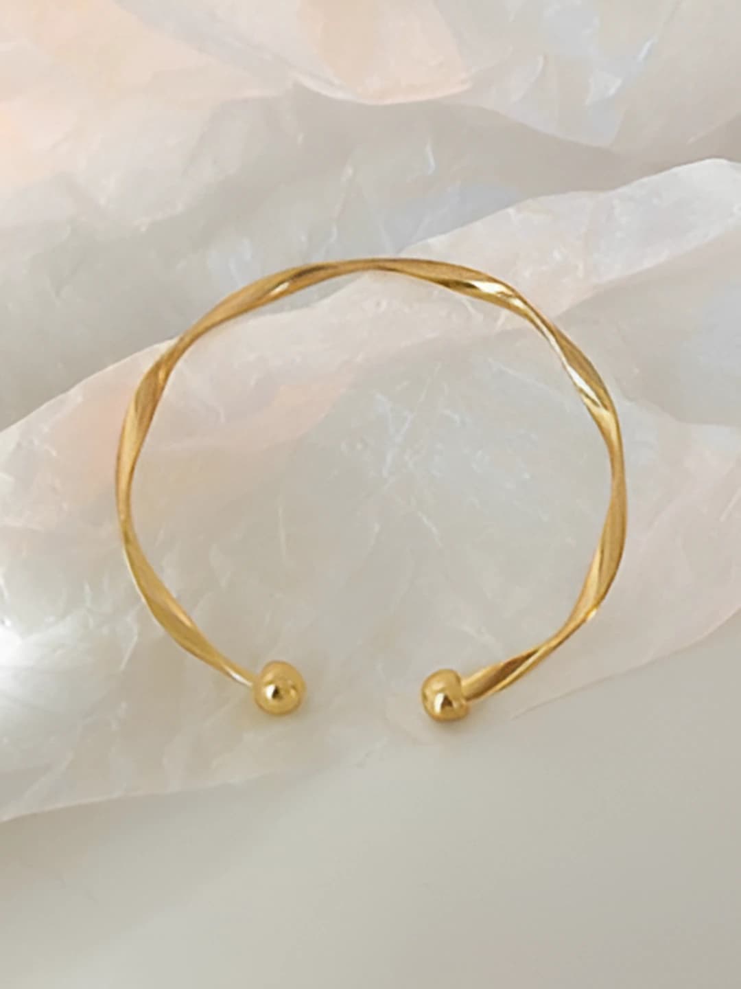 Gold open bracelet #SZ071