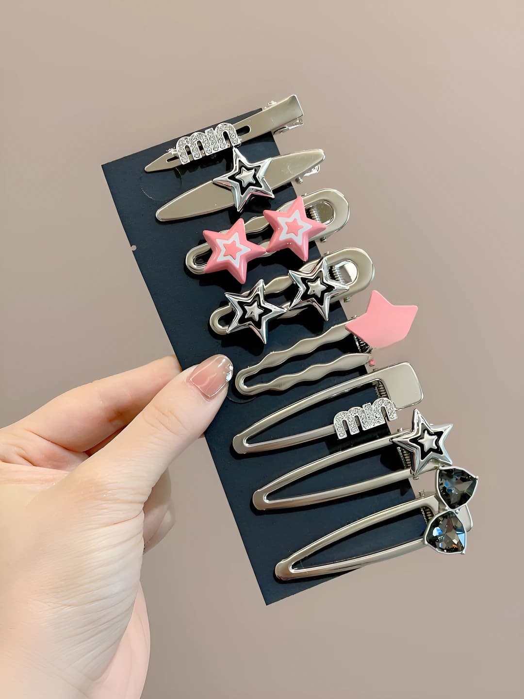 22 Black stars 8 pcs