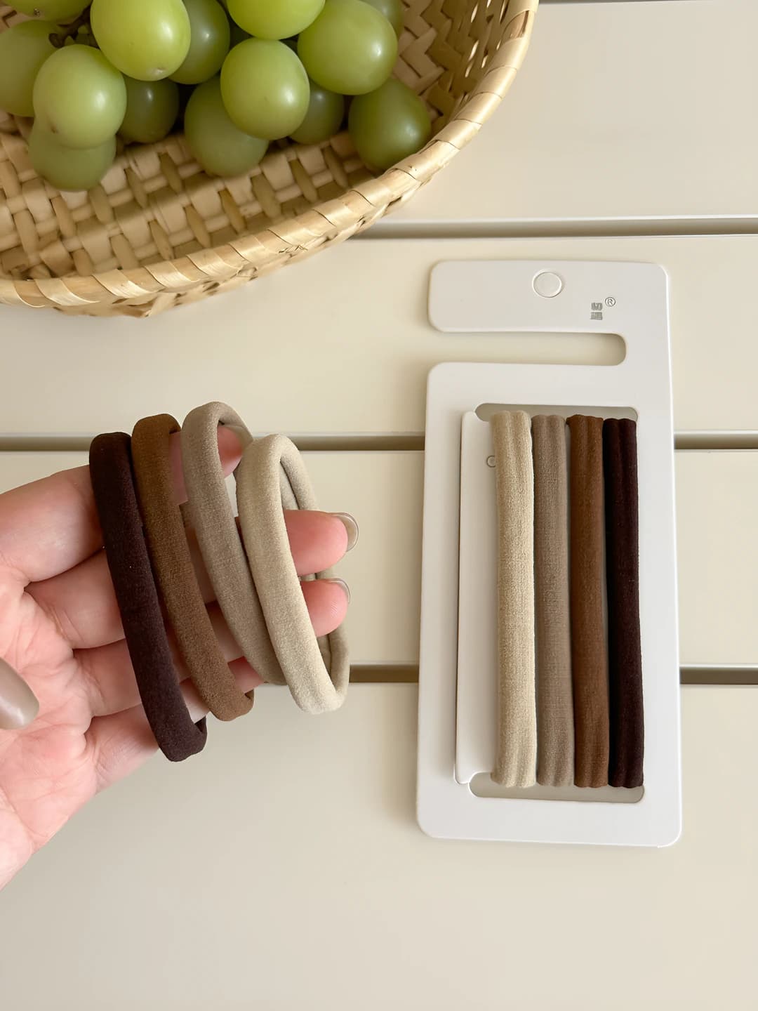 Coffee color, 4 pcs