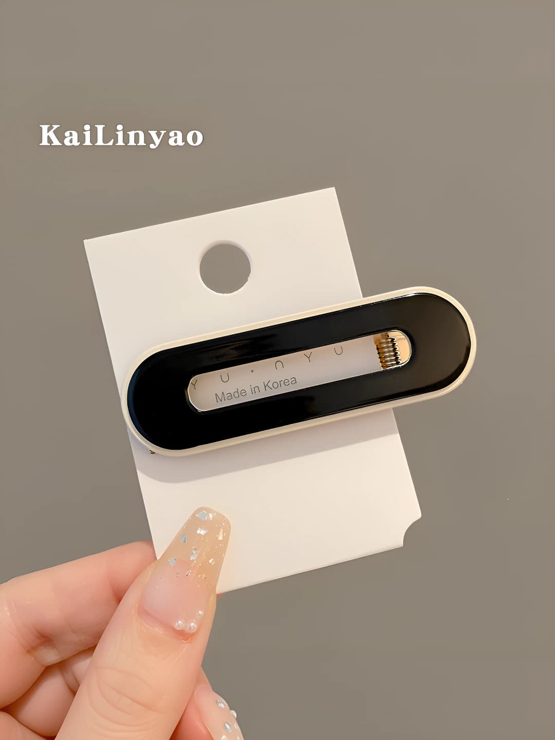 10# Black oval, 7cm