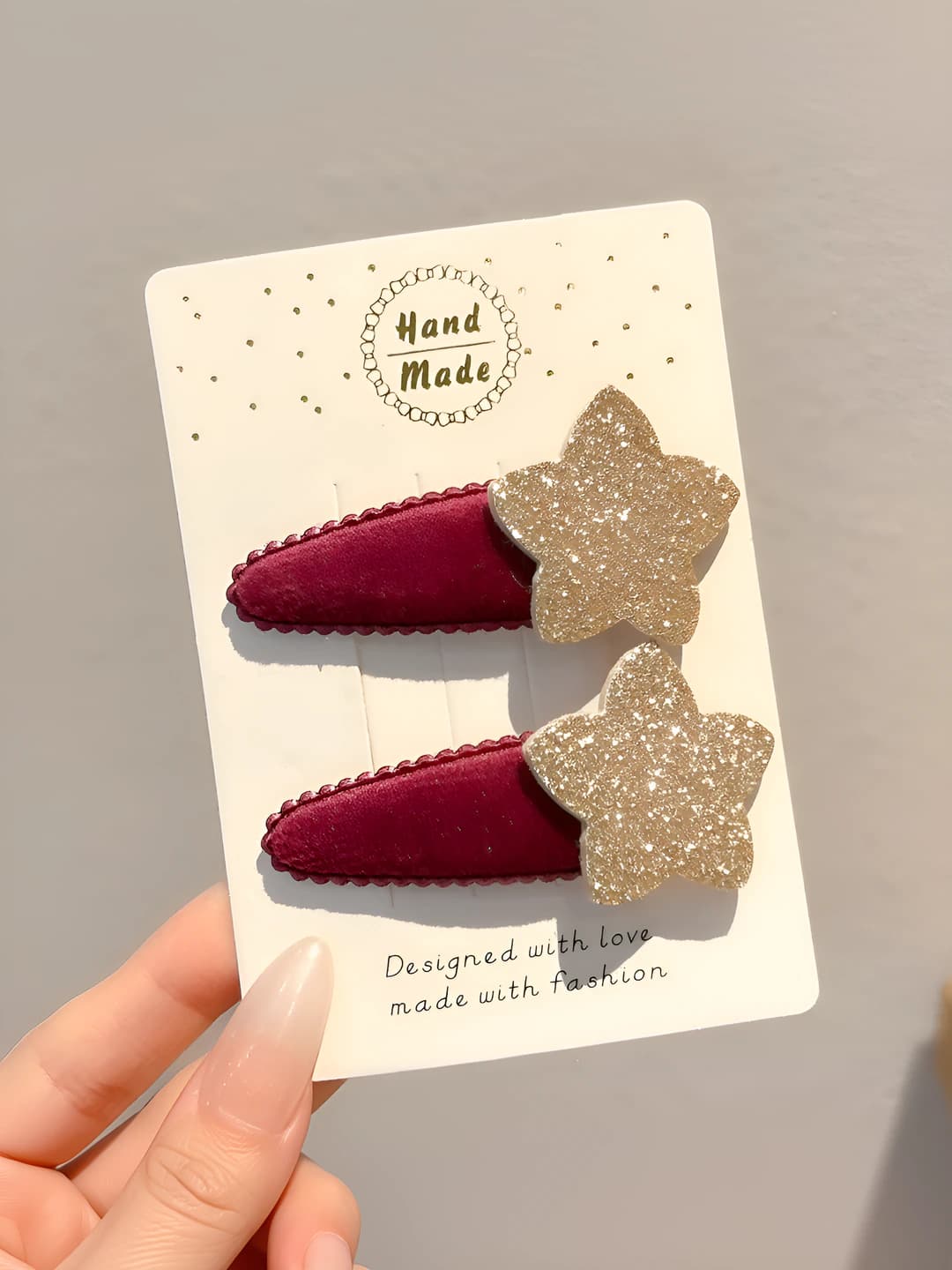 3# Wine red / Pair - 6.5 cm