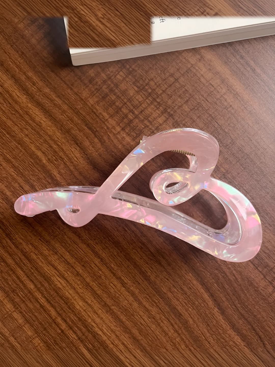Heart Iridescent Pink