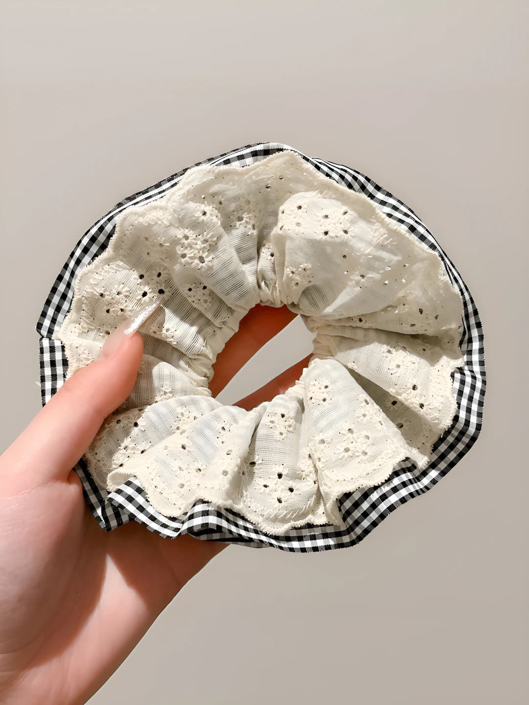 Plaid lace ~13 cm