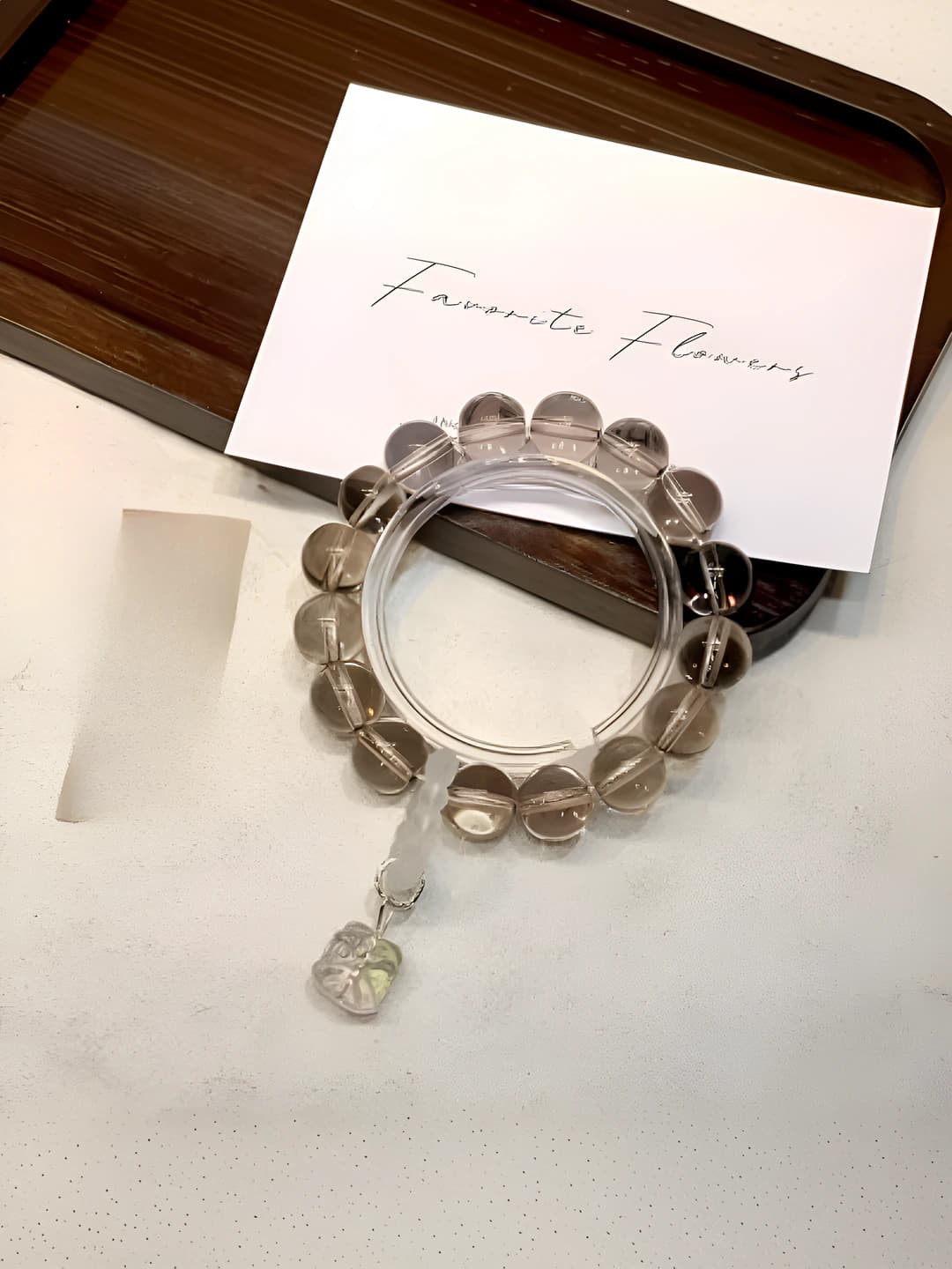 12MM coffee lion bracelet