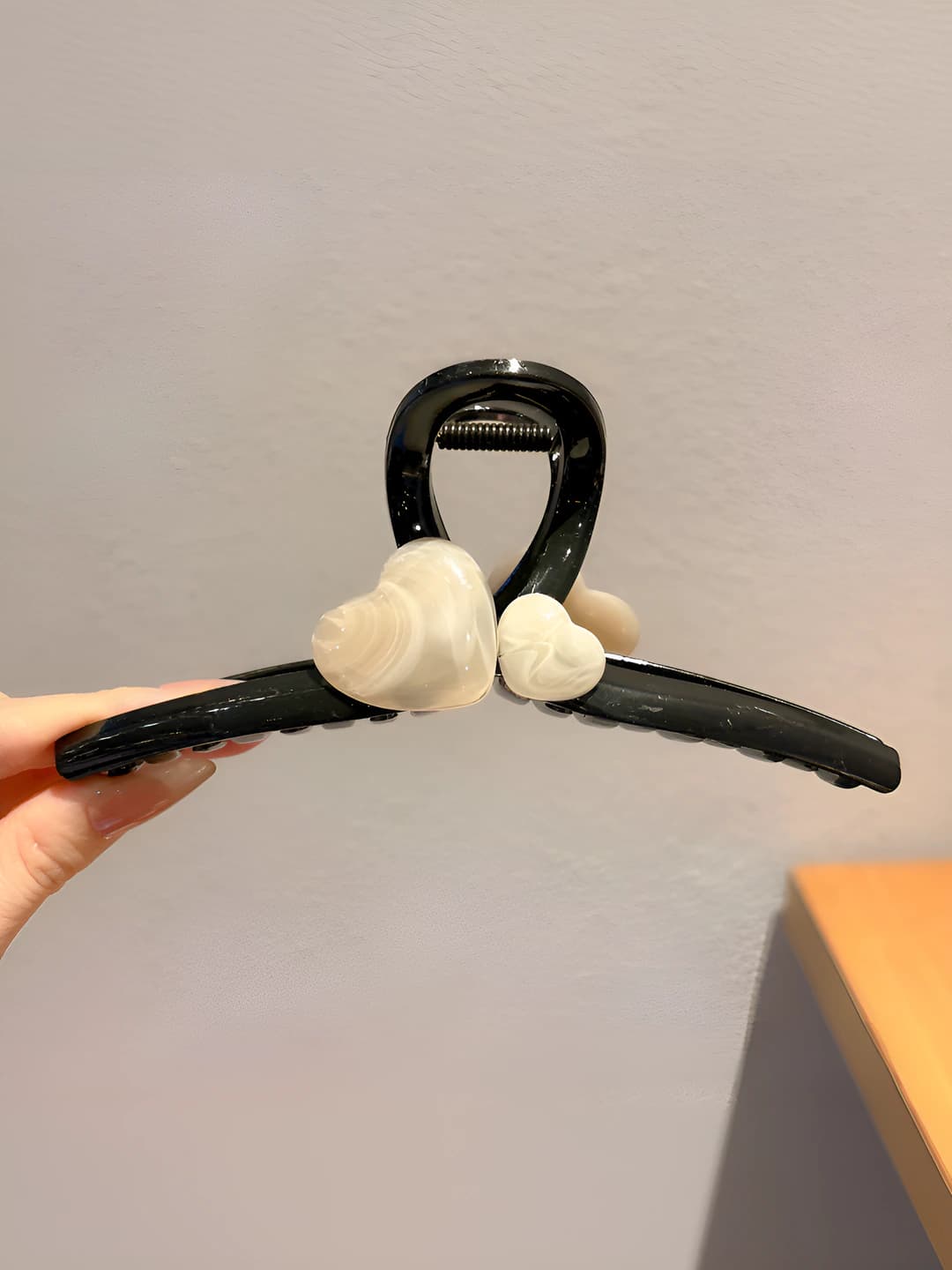 16# Milk coffee heart double-sided accessory 15 cm