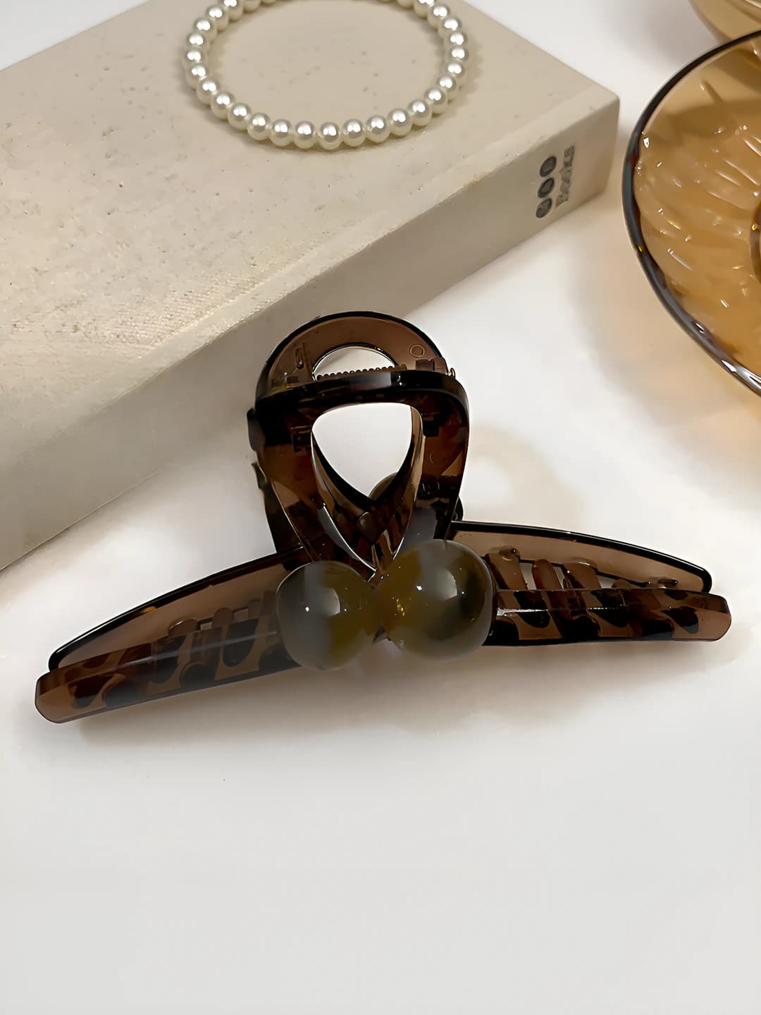 1# Коричневый градиент две жемчужины 12.5cm