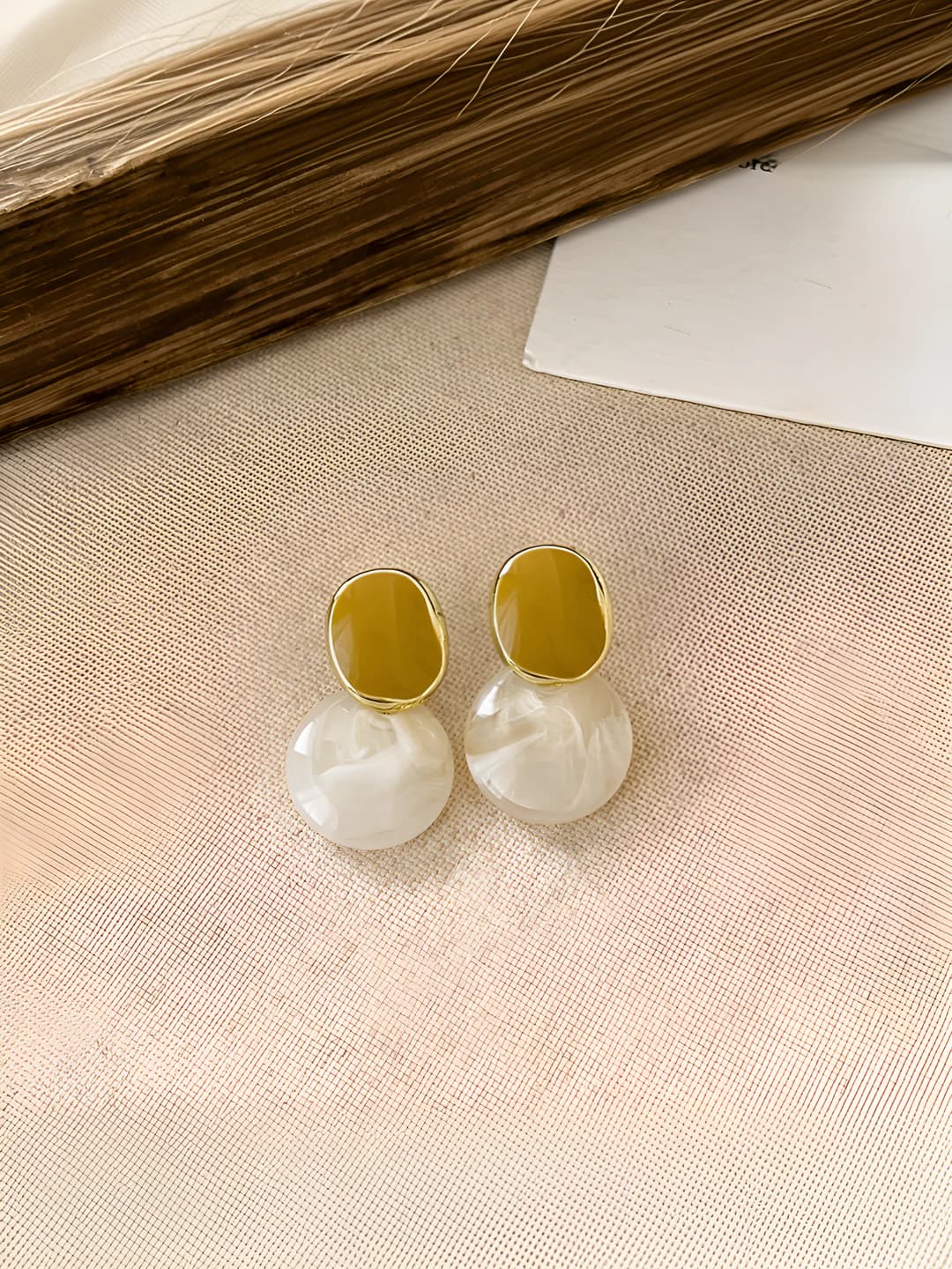 Khaki earrings
