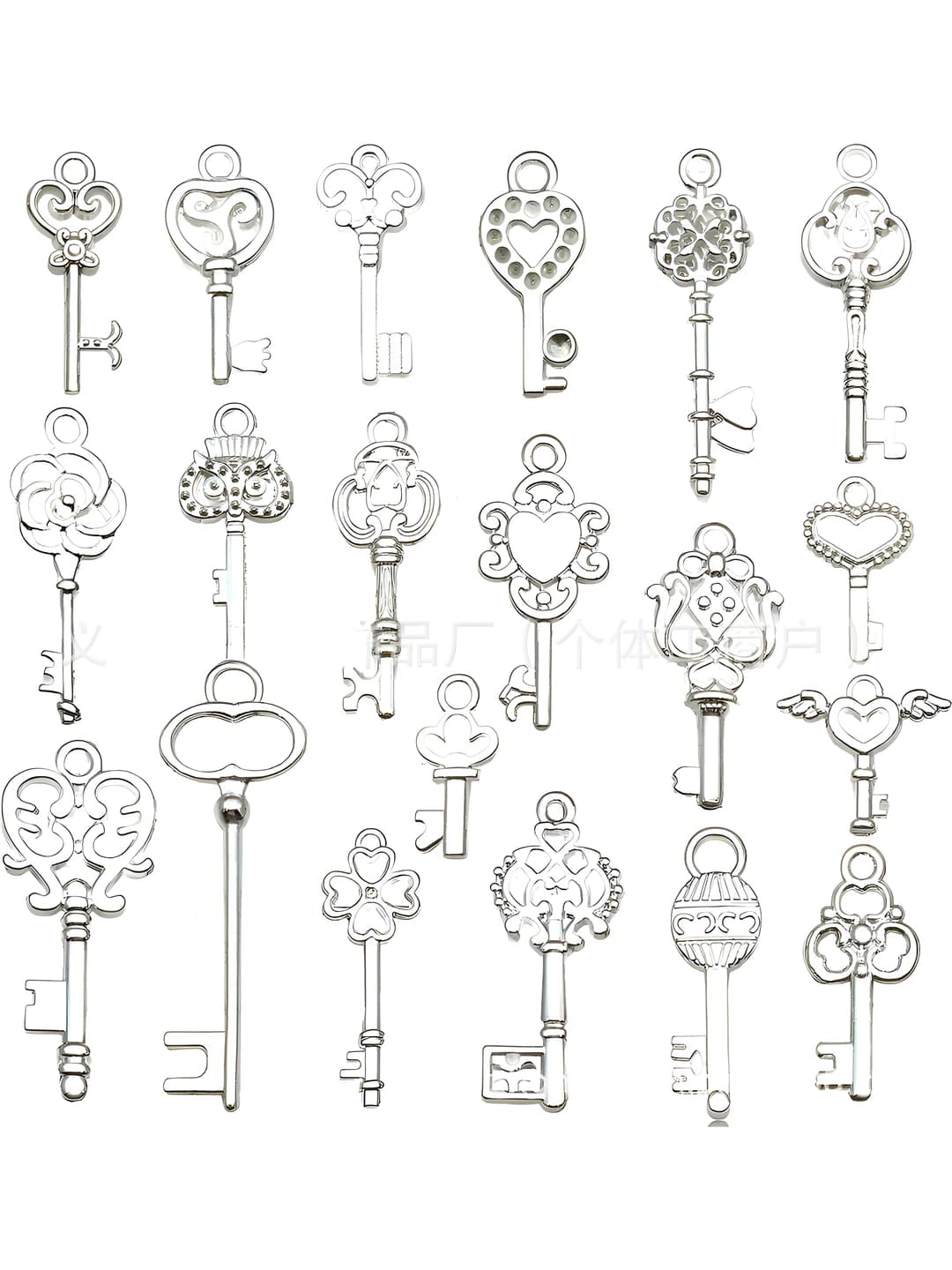 20 silver keys, 18.8g