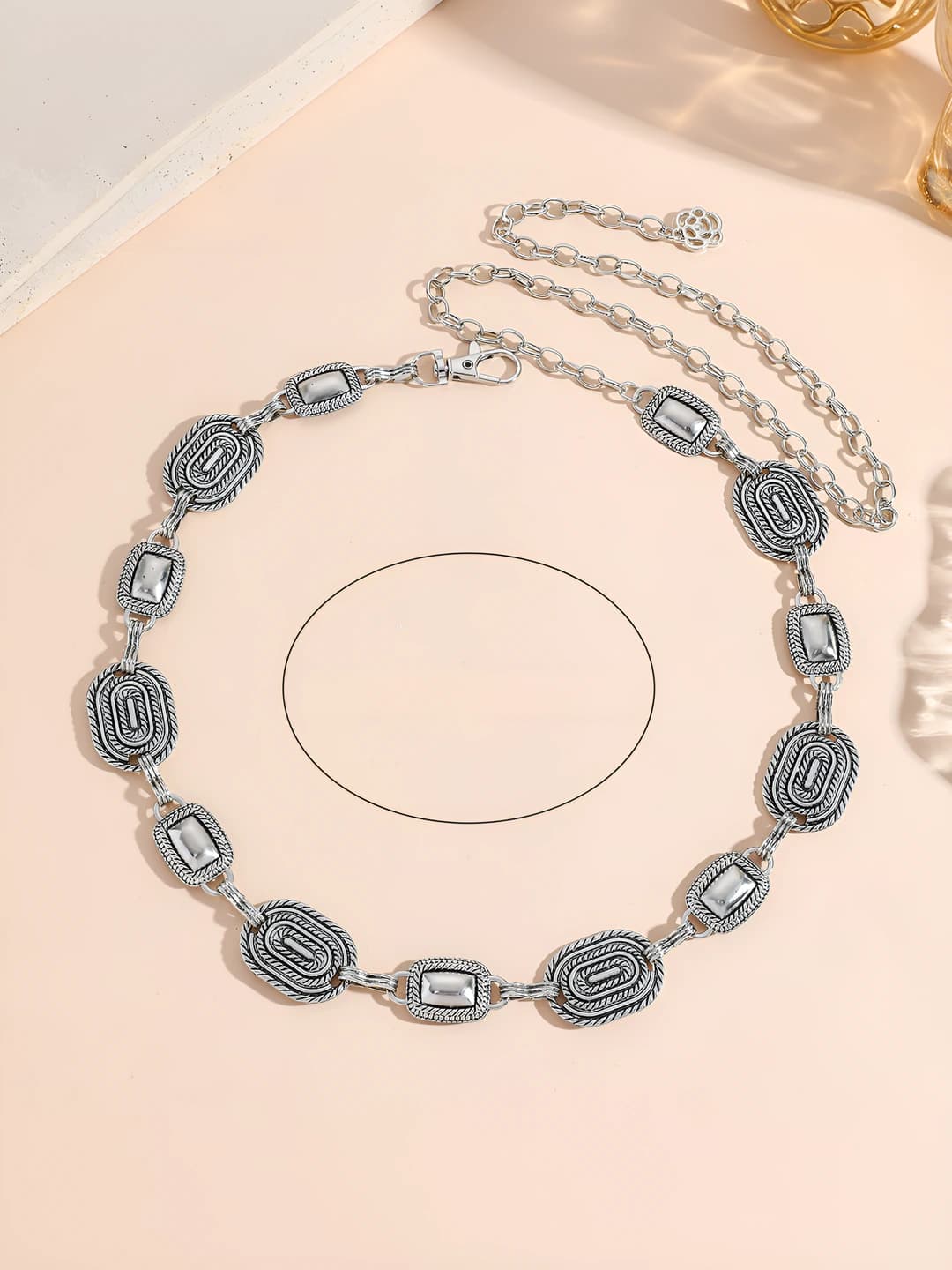 08# Silver oval