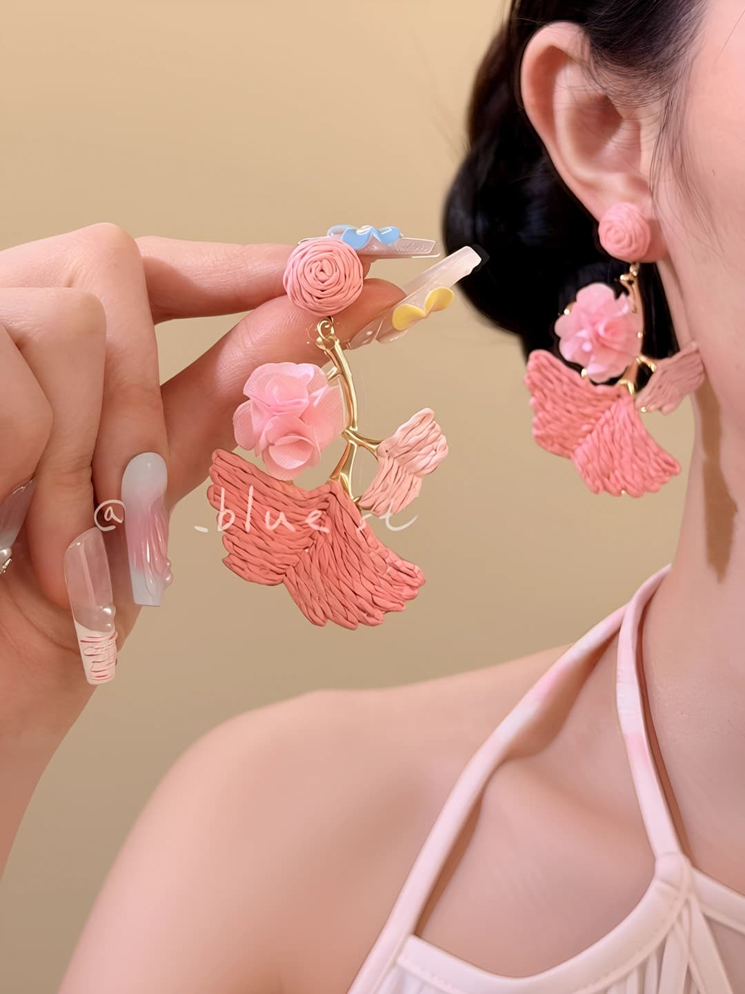Pink, ginkgo, ~6.3 cm