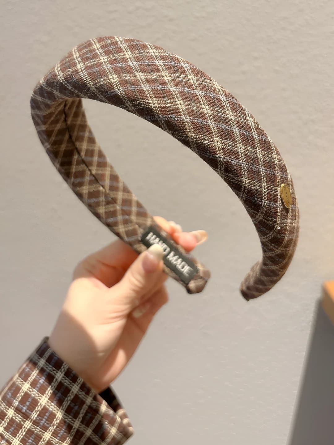 4# Blue plaid - width ~3 cm