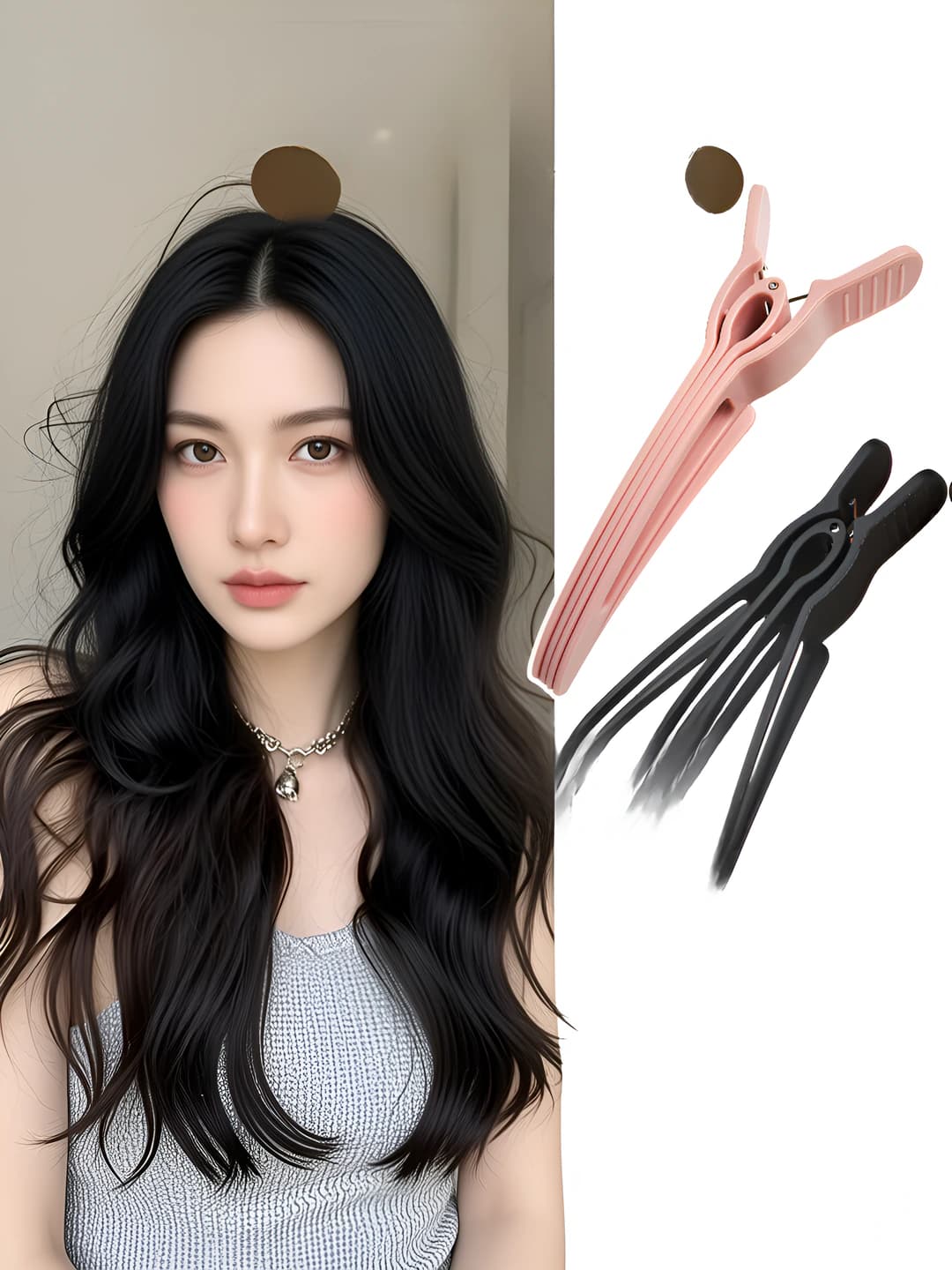 Women's hair clips and combs: root fixing and volumizing hair clip