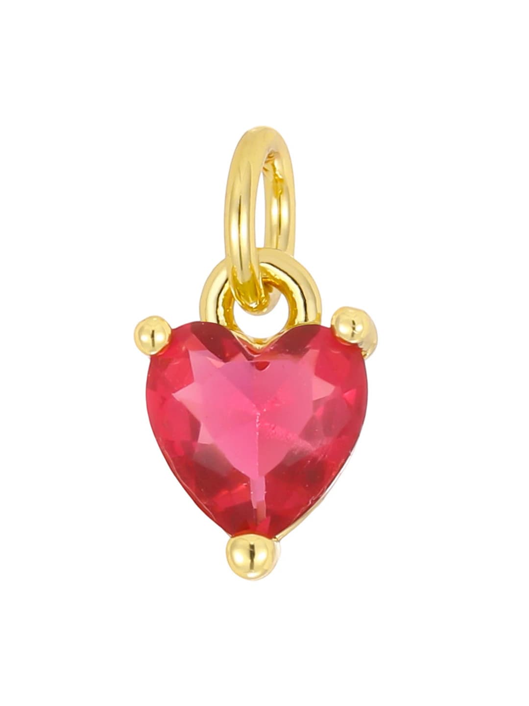 Gold, rose red (1 pendant)