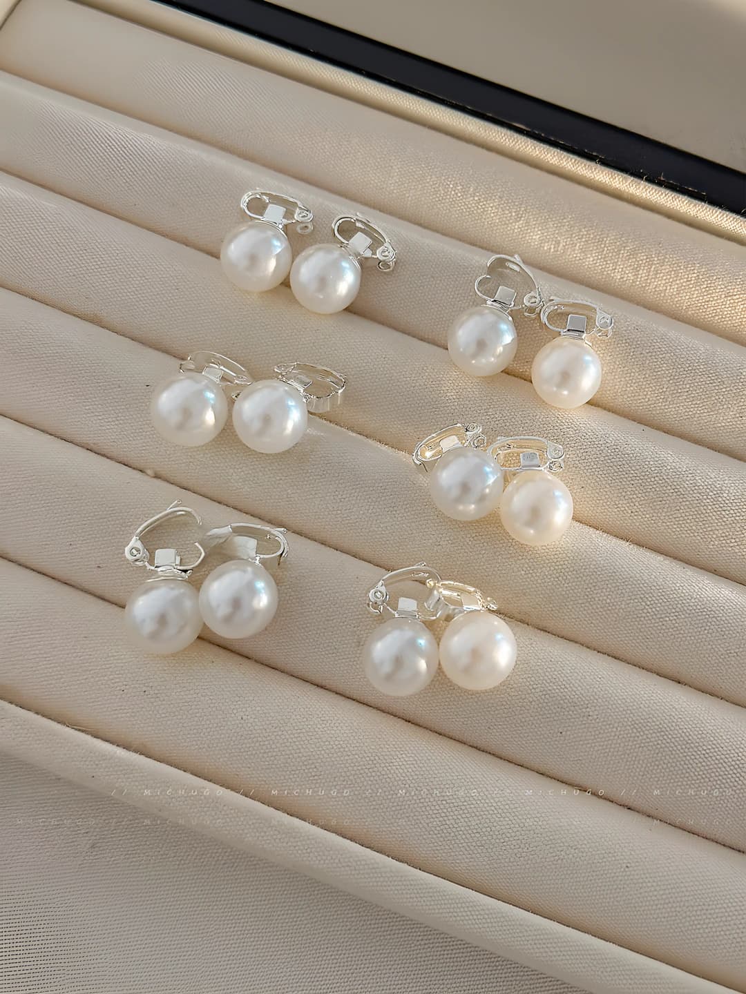 Women's pearl hair clip in Korean style 2026, for front side, handmade