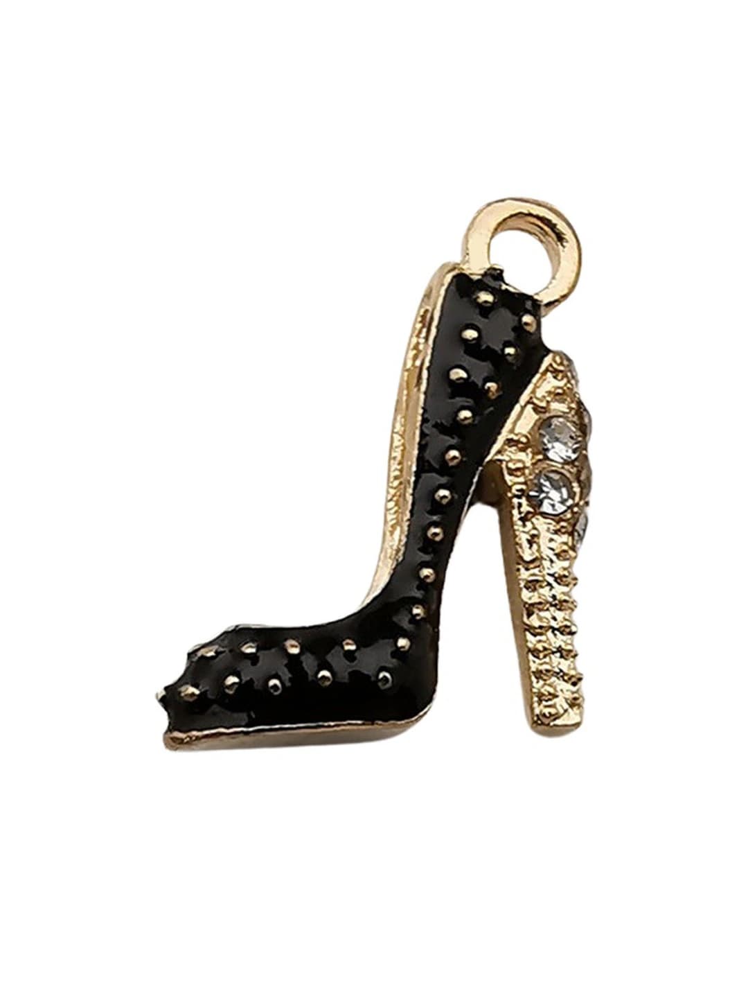 1 pc black diamond high heels 14x18mm