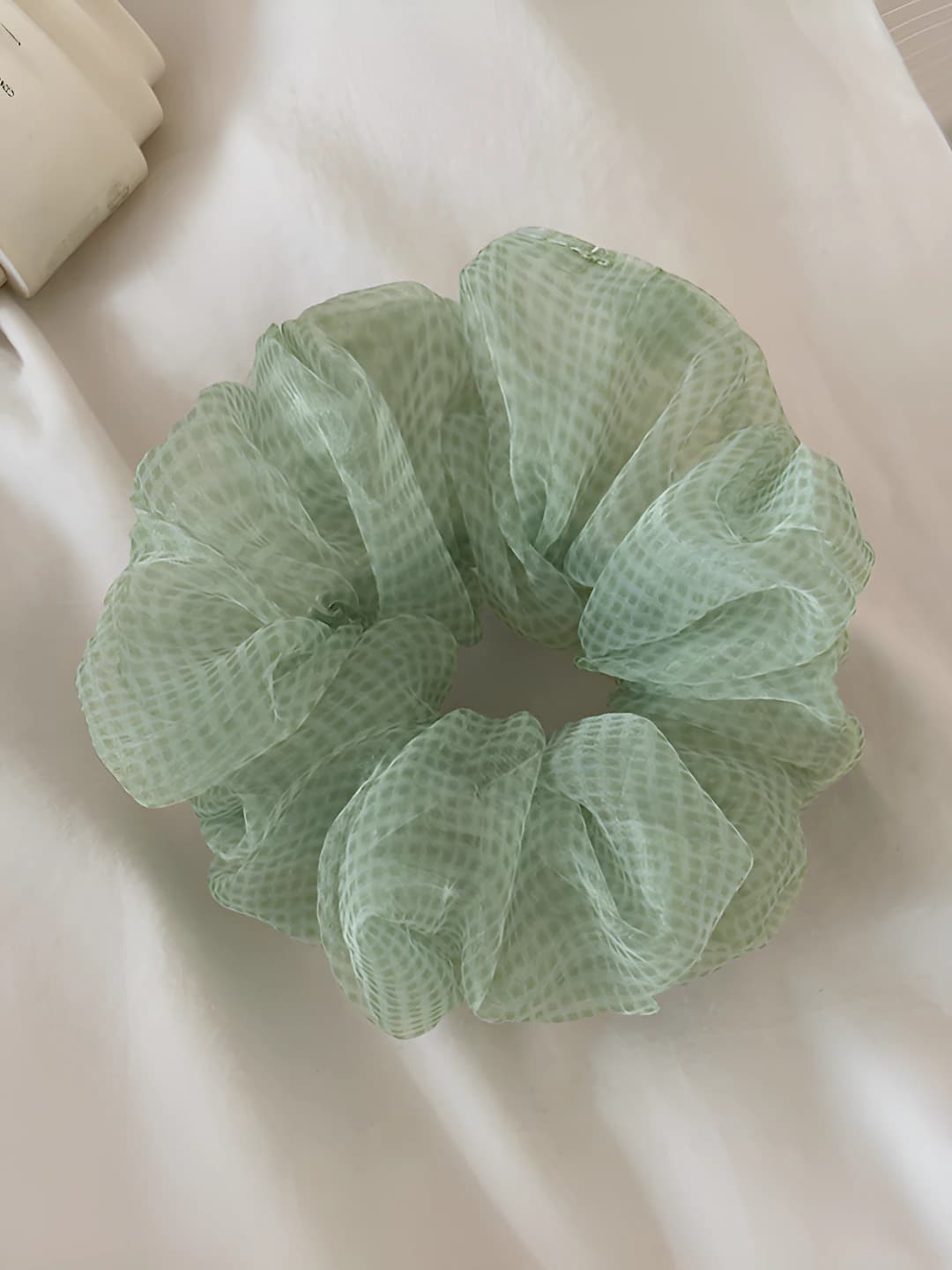 Green hair tie