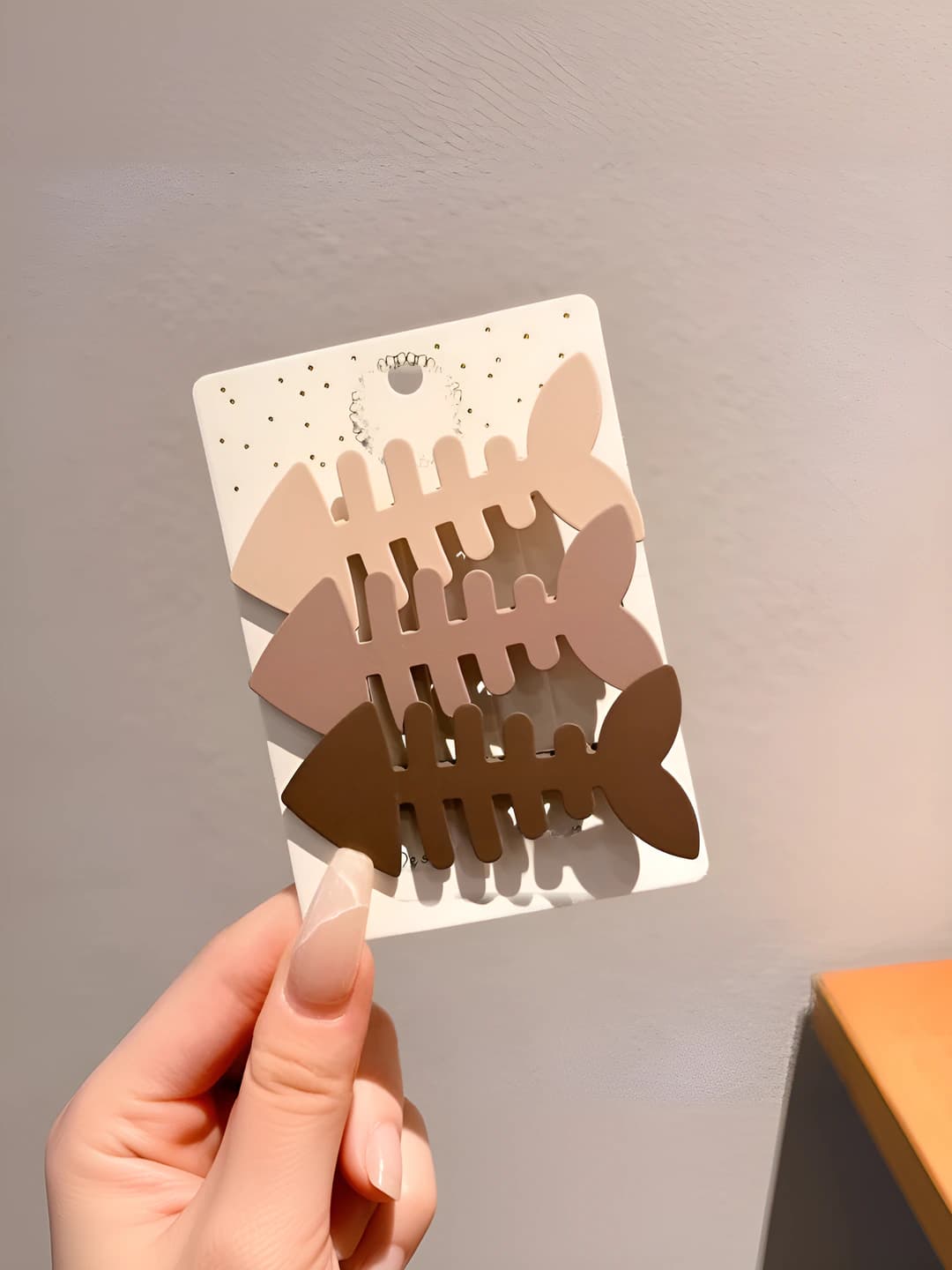 Кофейный градиент рыбий хребет, 3 шт, 7 cm